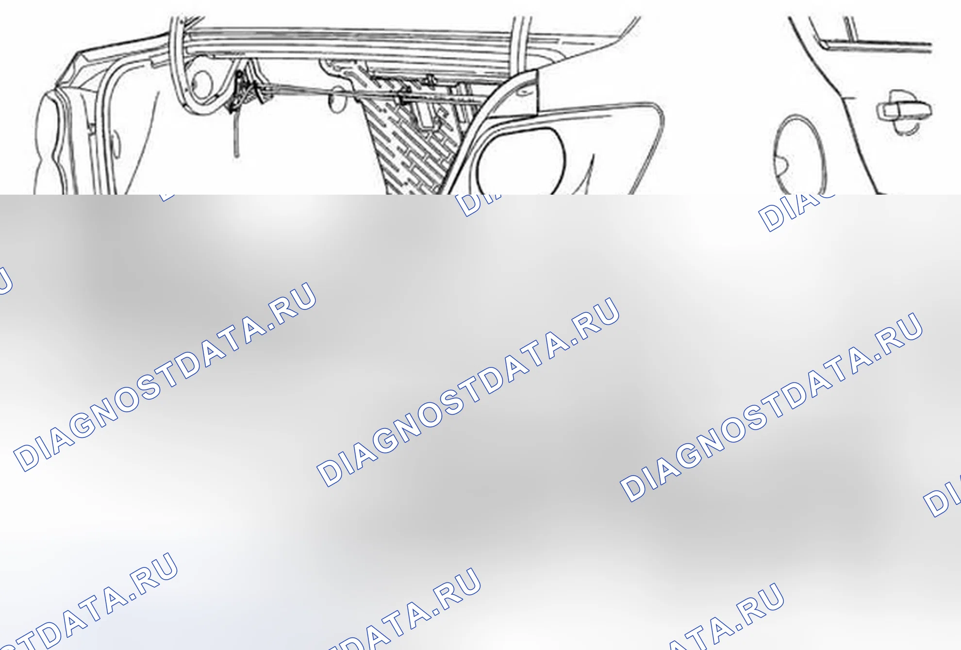 Рис. 18: Замена внешней направляющей заднего бампера Fascia (седан). Chevrolet Sonic I