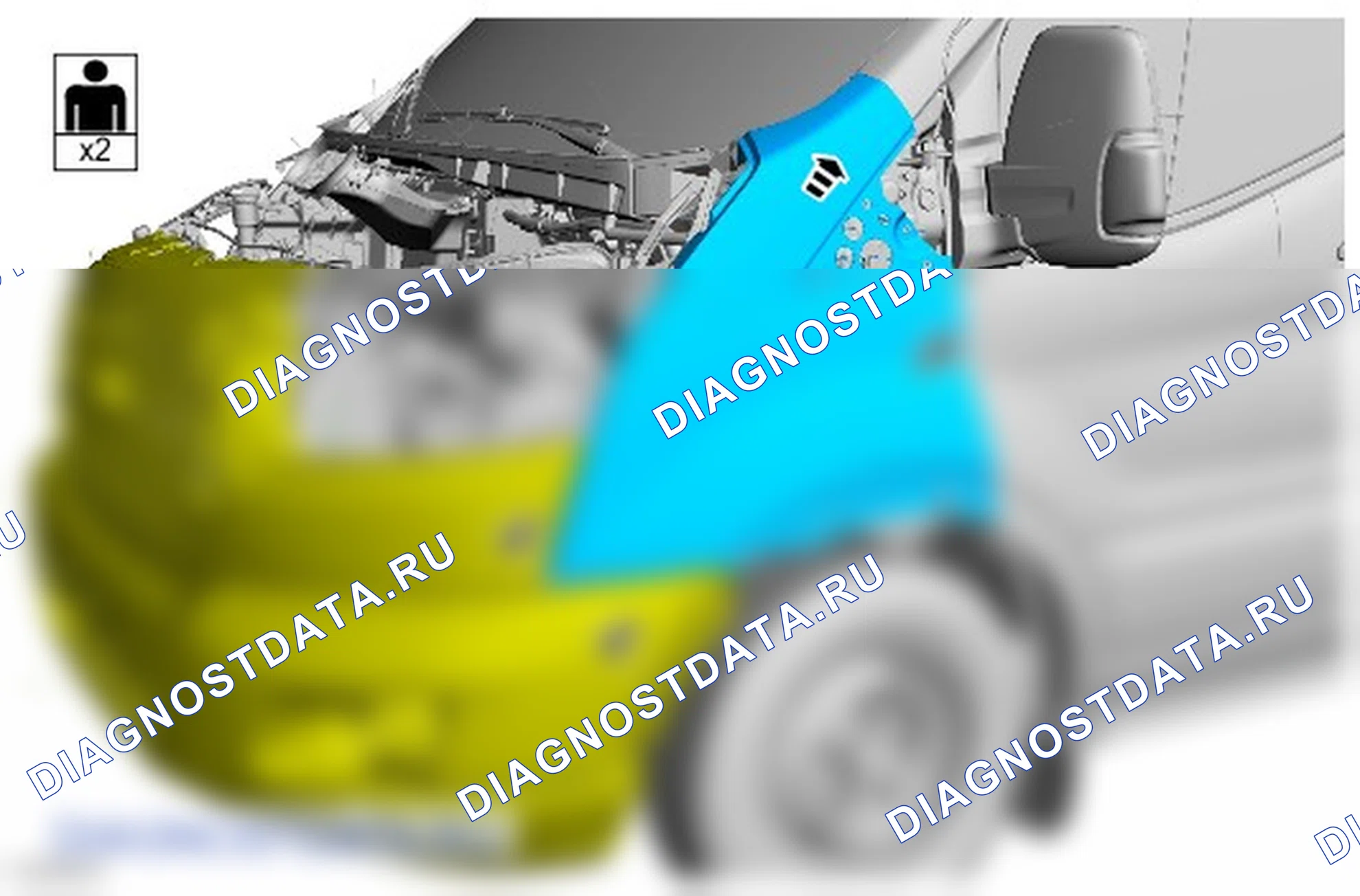Как снять и установить крыло. Ford Transit VIII