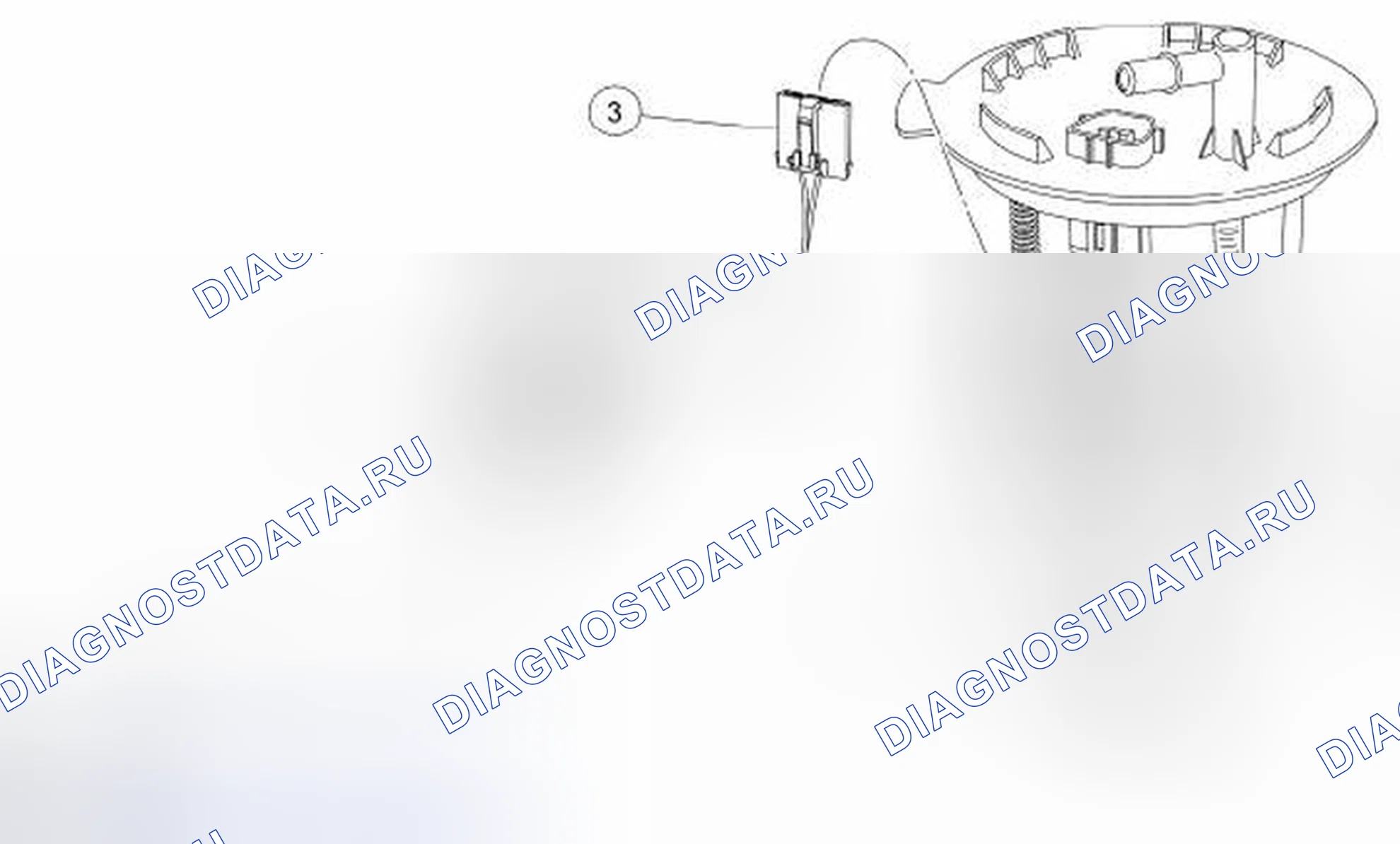 Рис. 50: Датчик уровня топлива. Hyundai Lafesta I