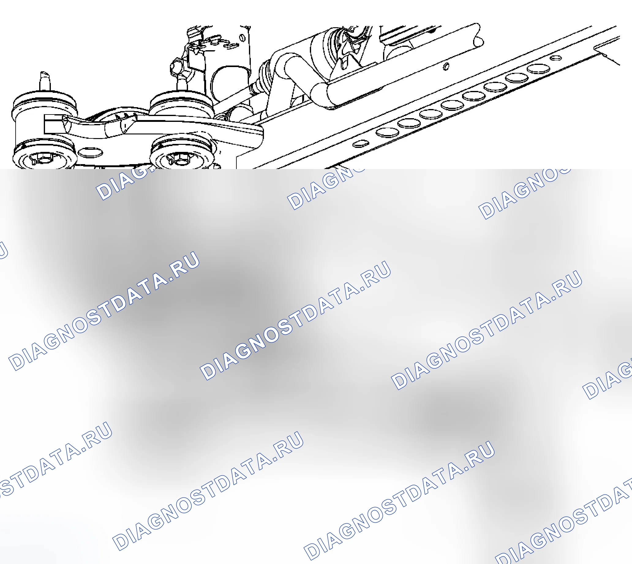 Рис. 6: Замена нижнего рычага управления (FE1, FE3). Cadillac DTS I