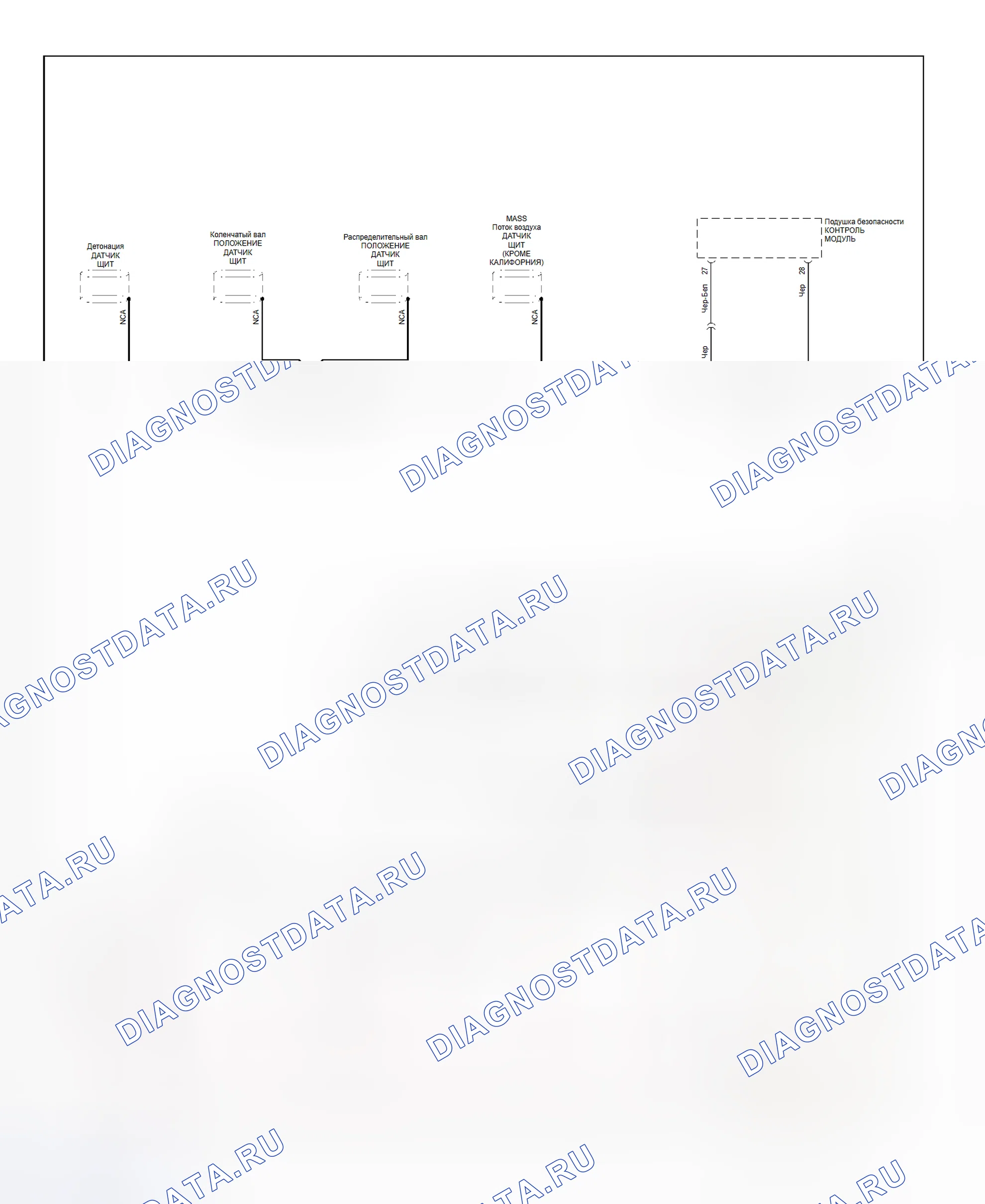 Рис. 17: Схема разводки массы (Impreza - 3 из 3). Subaru Legacy BE/BH/BT
