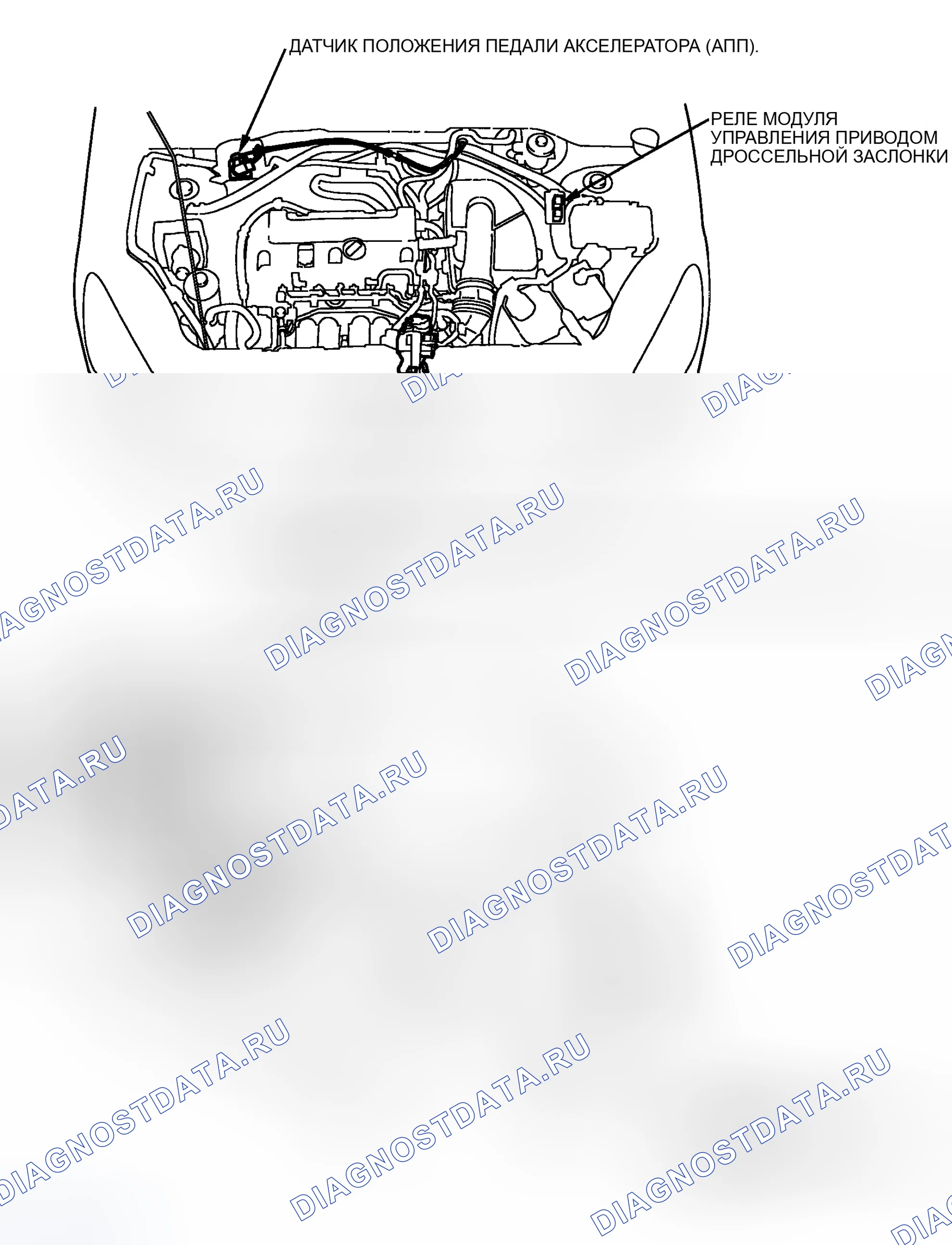 Рис. 158: Указатель расположения компонентов. Honda CR-V II рестайлинг