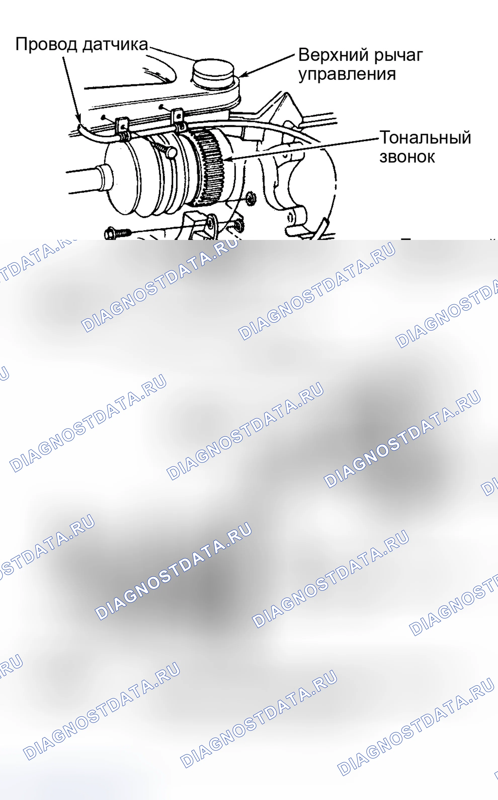 Рис. 32: ДАТЧИК СКОРОСТИ КОЛЕСА И ТОНАЛЬНОЕ КОЛЕСО. Dodge Ram Van B1500 B pre
