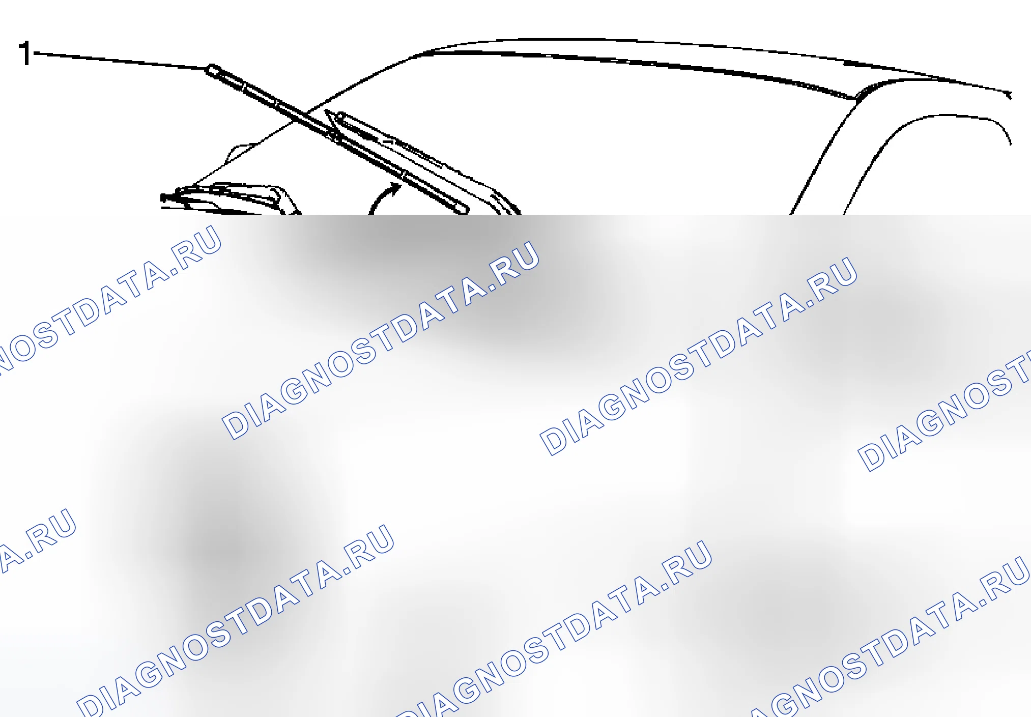Рис. 9: Замена щетки стеклоочистителя. GMC Cab & Chassis Sierra 3500 HD 