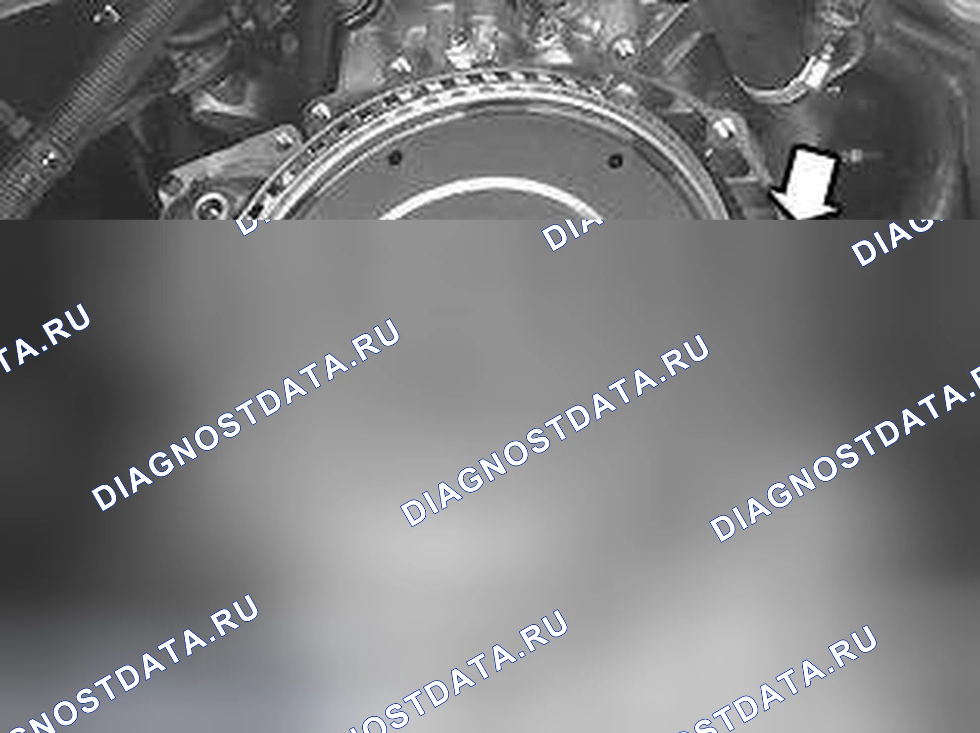 Рис. 438: Проверка несущей пластины. Volvo S40 I рестайлинг
