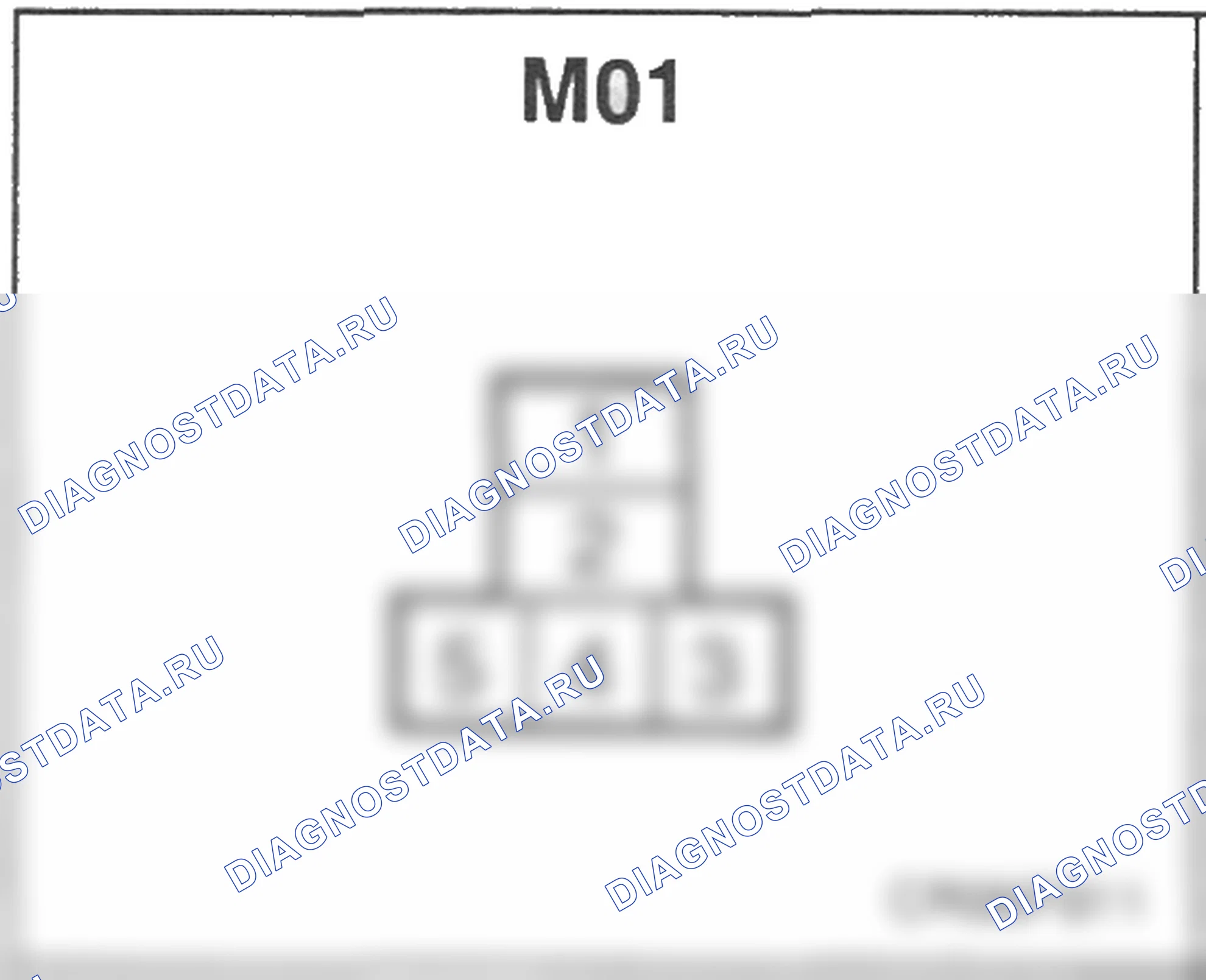 Распиновка разъёма M01 — основного жгута. Hyundai Atos MX