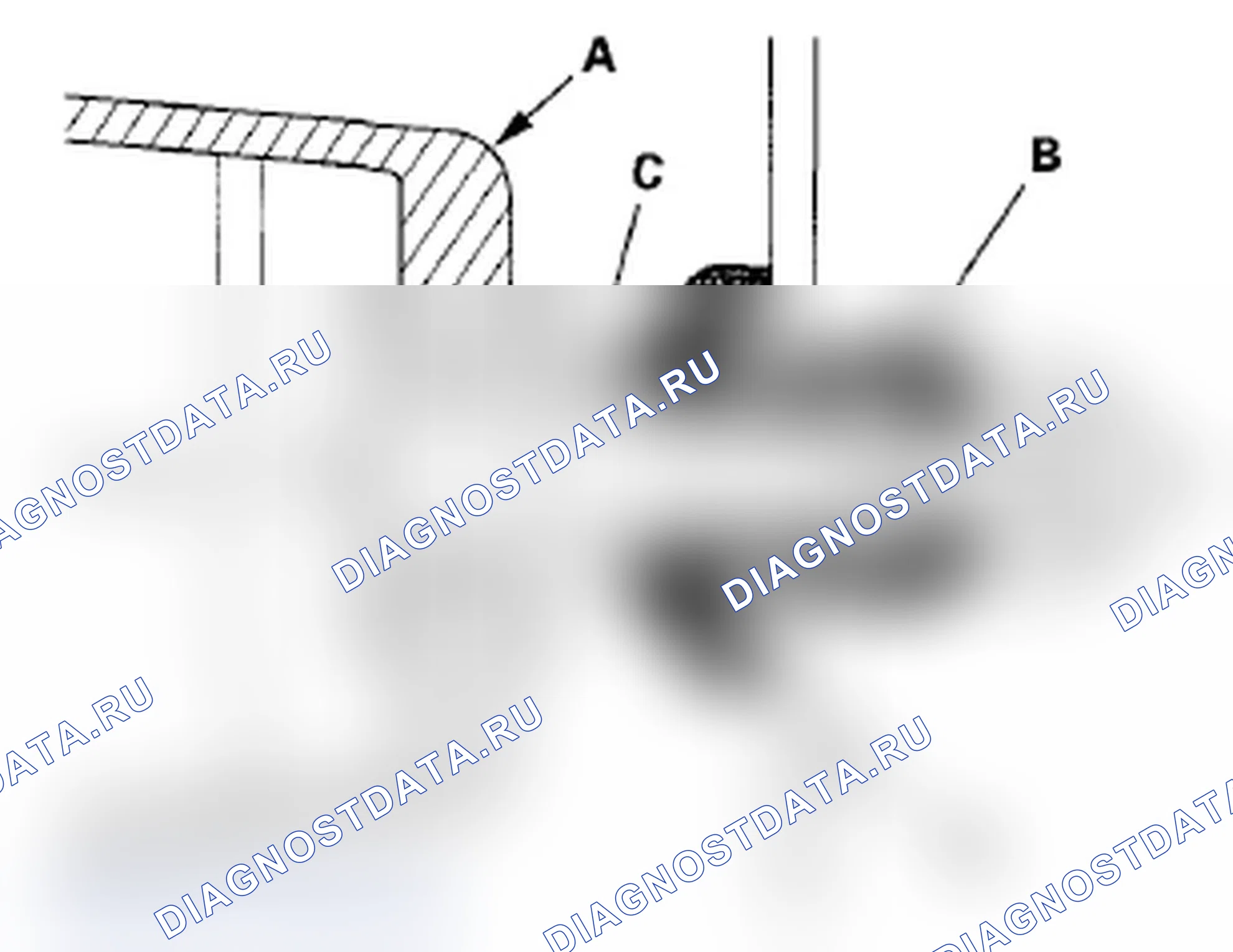 Рис. 93: Обрезка стойка C. Acura TL IV
