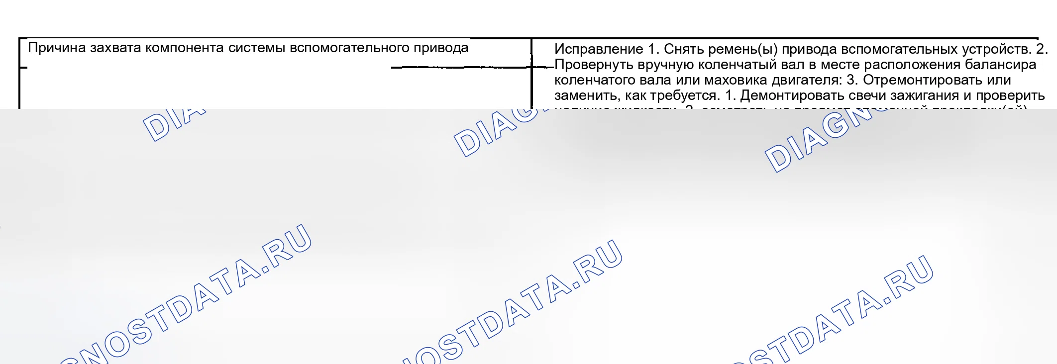 Рис. 1319: Двигатель не проворачивается - коленчатый вал не вращается (1 из 2). Oldsmobile Aurora II