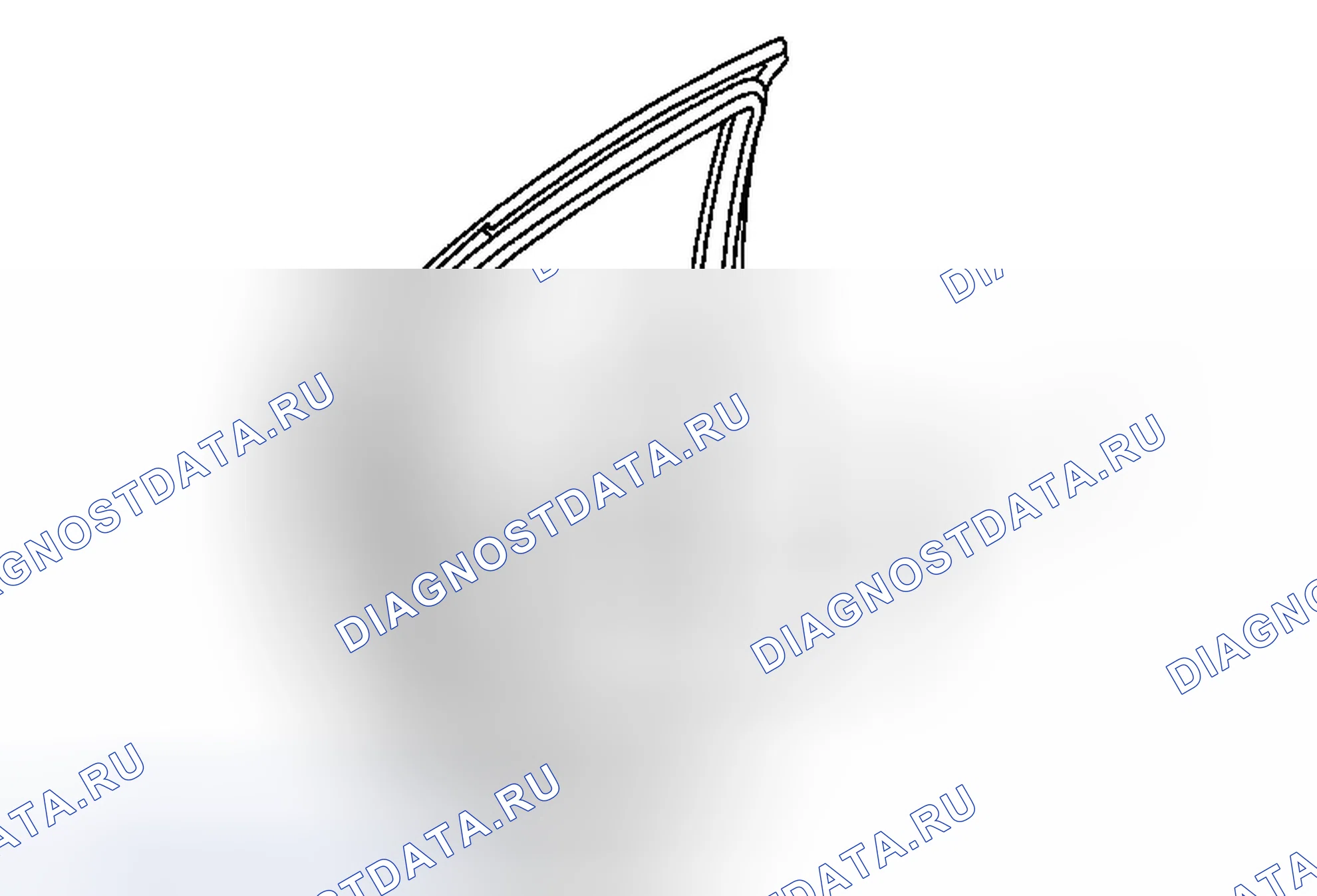 Рис. 53: Замена крышки тяговой ручки задней боковой двери. Buick Regal V