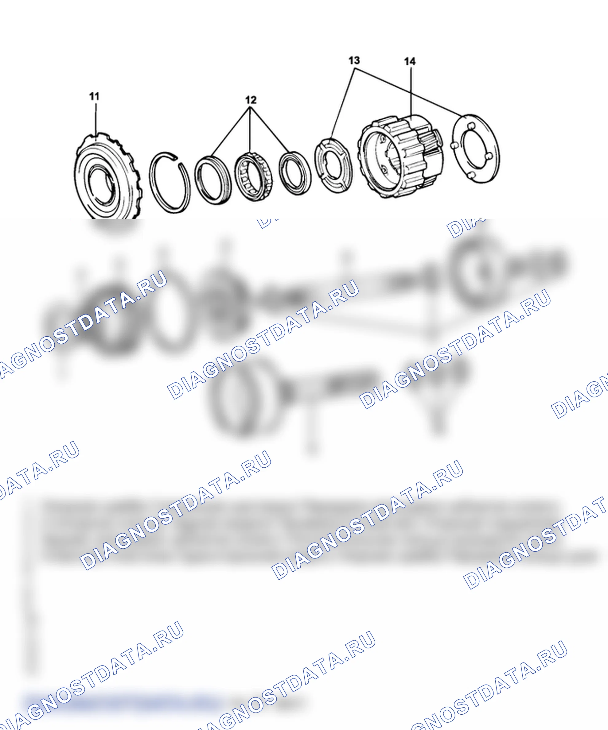 Детали планетарной передачи. Hyundai H-1 A1