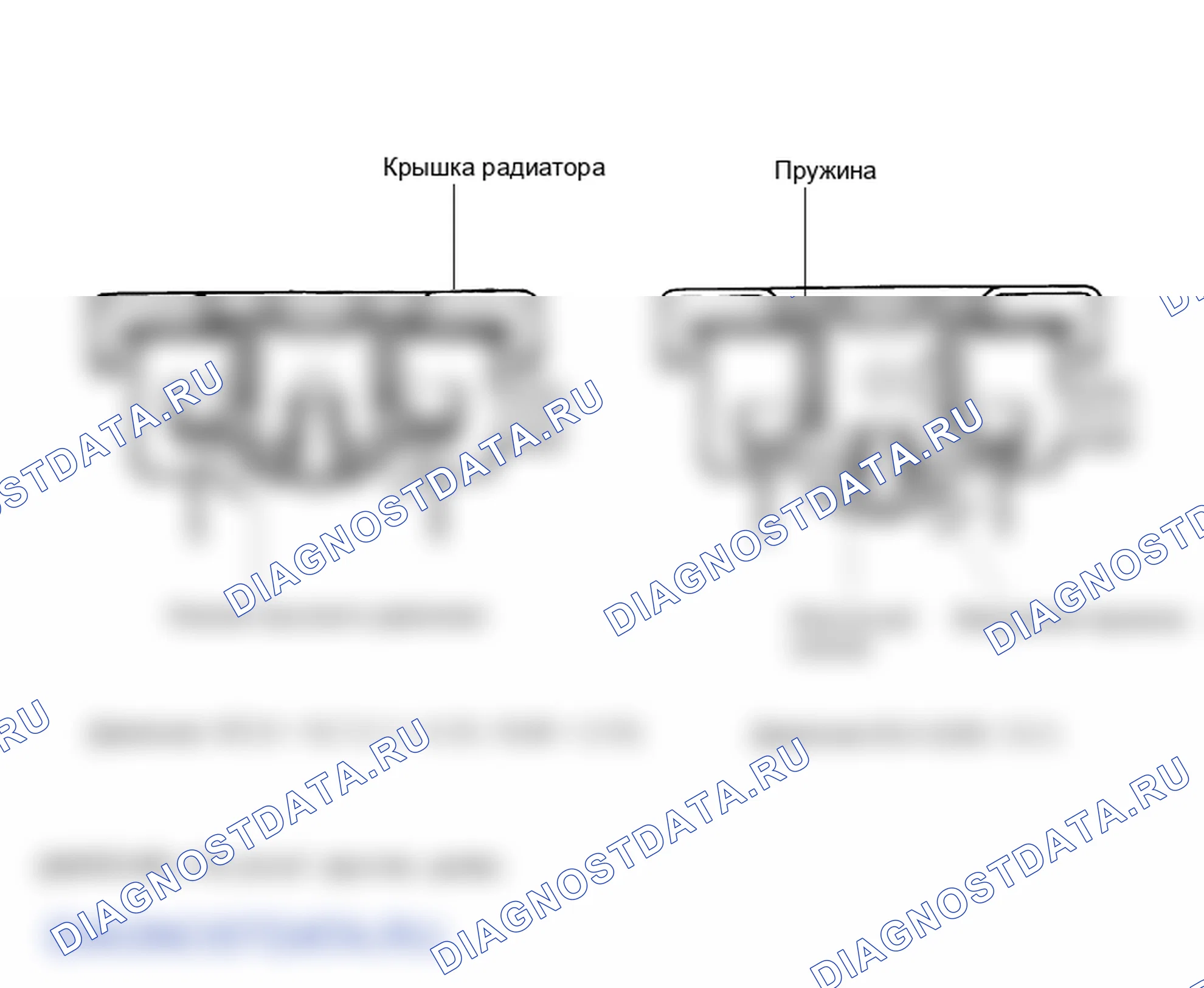 Детали крышки радиатора. Kia Sorento BL