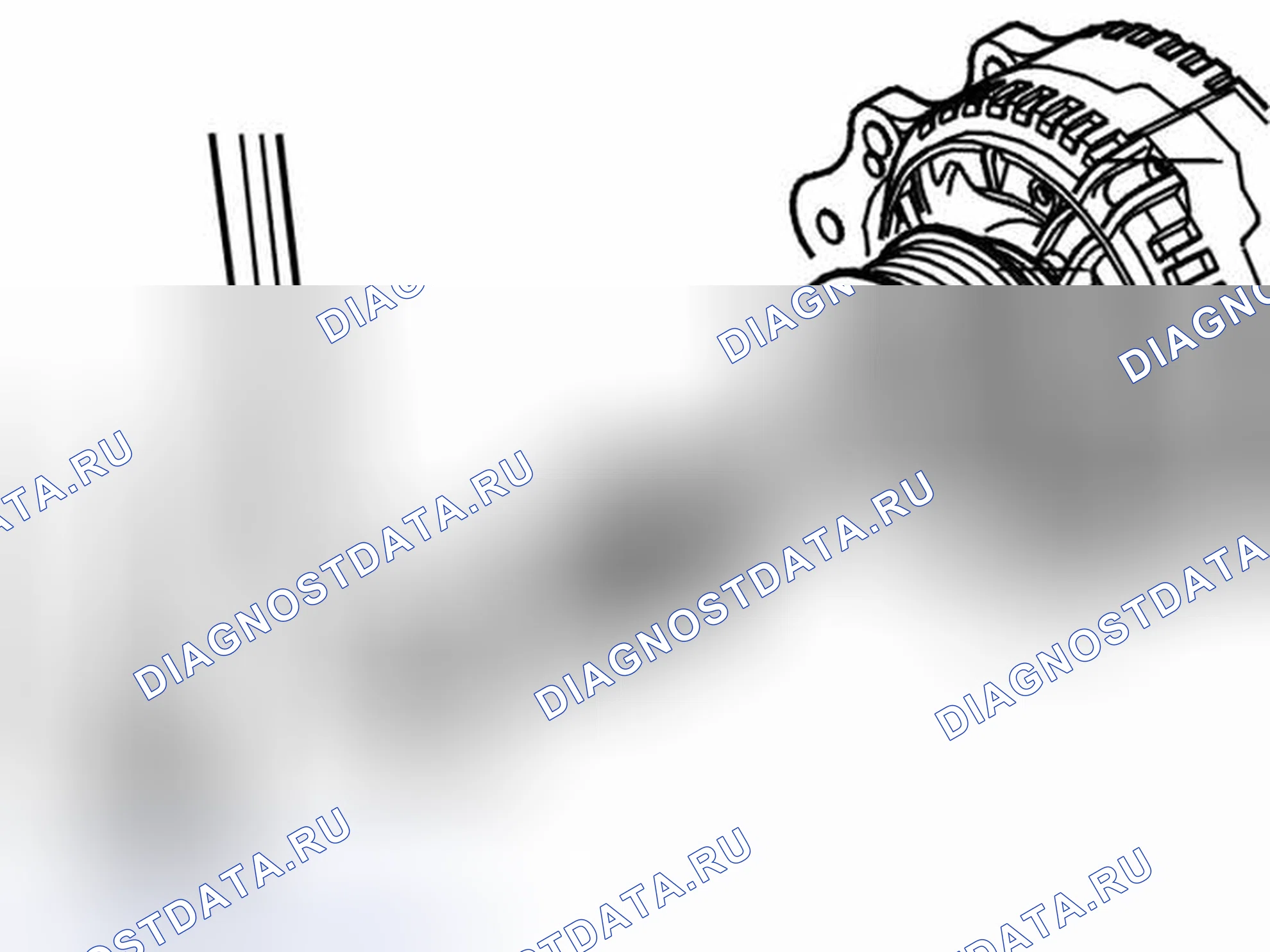 Рис. 39: СНЯТИЕ ШКИВА СО СВОБОДНЫМ ХОДОМ. Volvo XC90 I