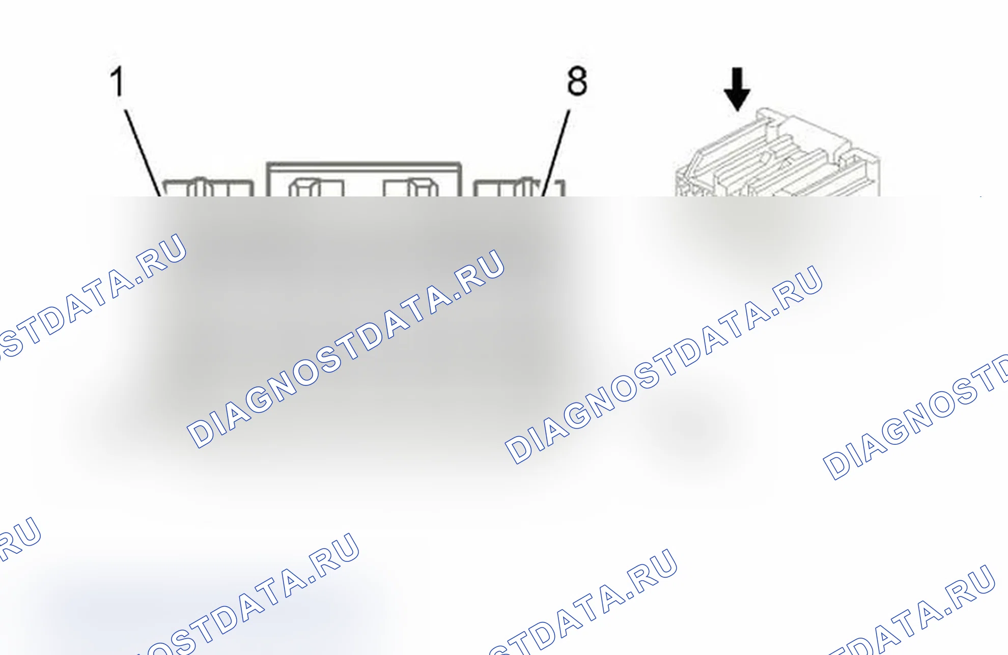 Рис. 25: Внутреннее зеркало заднего вида (DF5). Chevrolet RV Cutaway G3500 