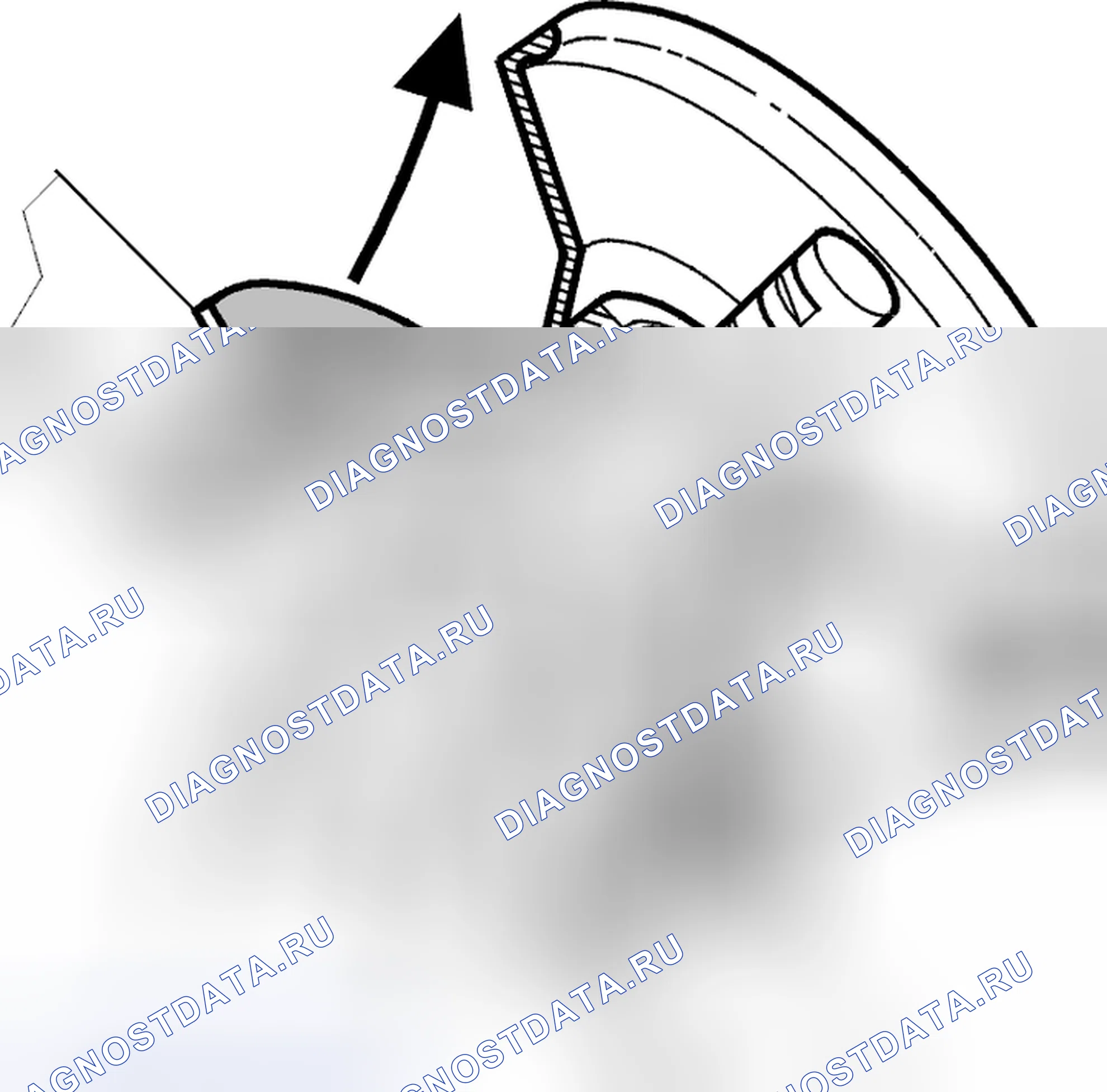 Рис. 65: Снять багажник рулевого вала (пыльник) и игольчатый подшипник. Volvo C70 I