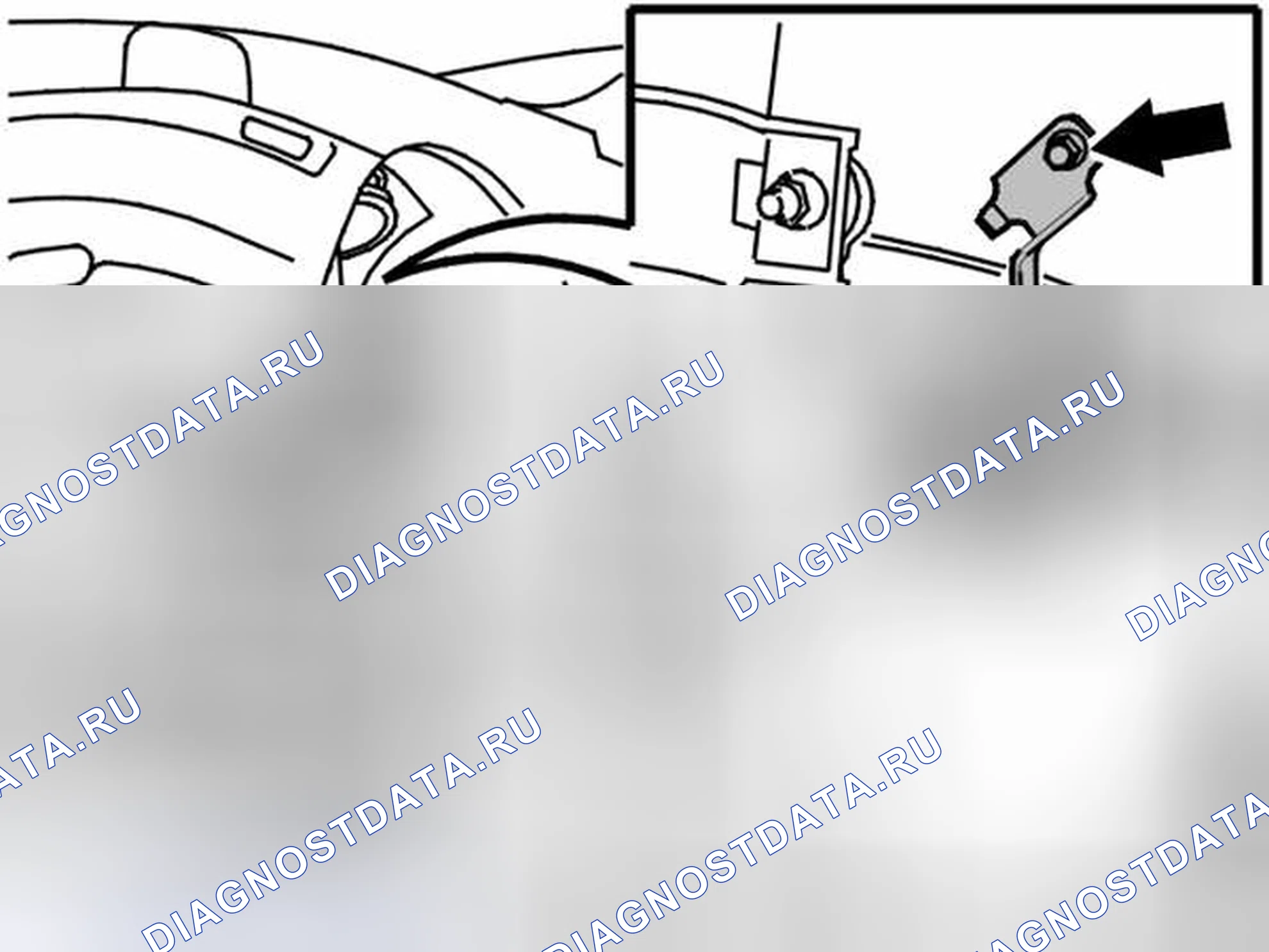 Рис. 716: СНЯТИЕ ЛЕВОГО ПЕРЕДНЕГО КОЛЕСА. Volvo XC90 I