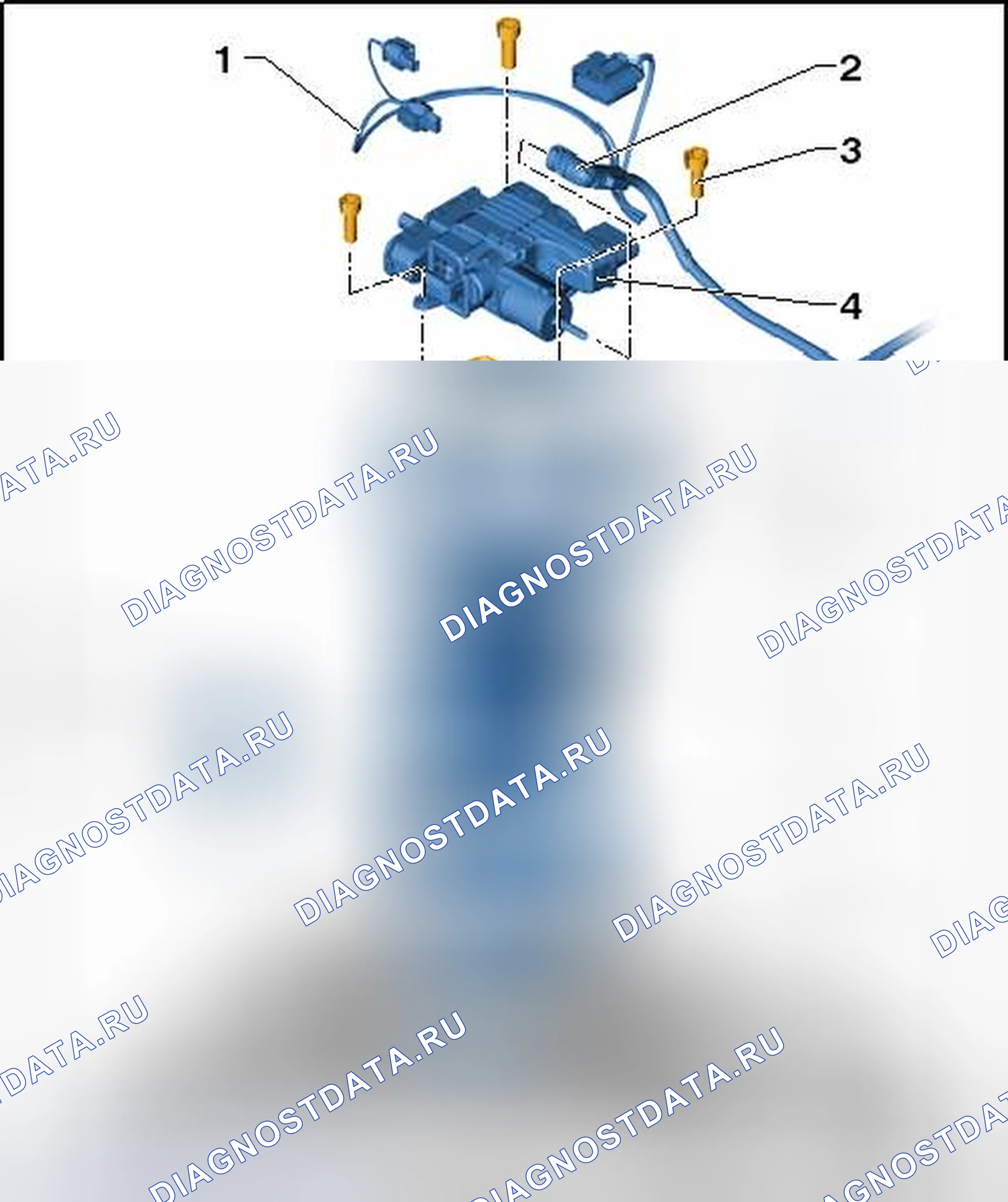 Рис. 69: ОБЗОР МОДУЛЯ ДОСТАВКИ ADBLUE ®. Volkswagen Touareg II