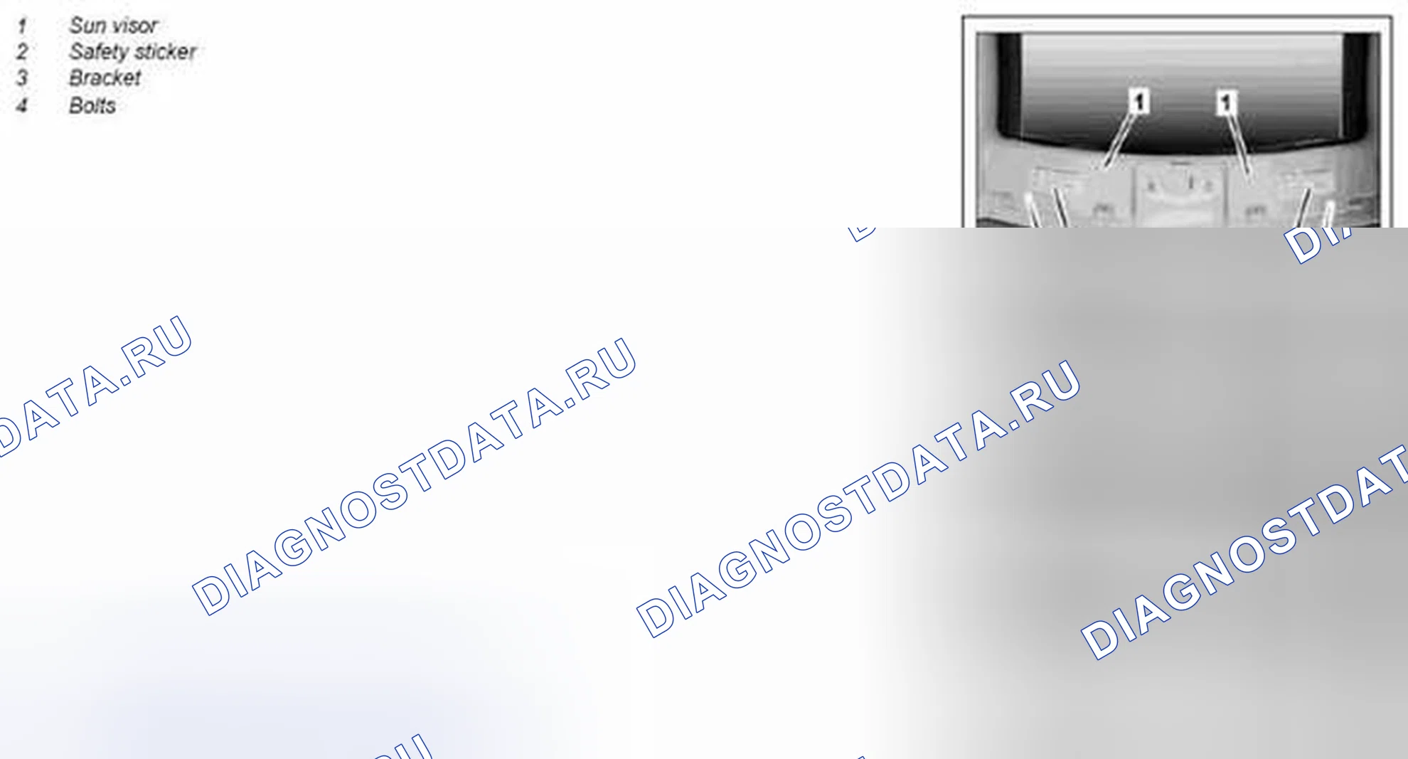 Рис. 53: Демонтаж / монтаж солнцезащитного козырька - AR68,60-P-5480MCU. Kia Soul I