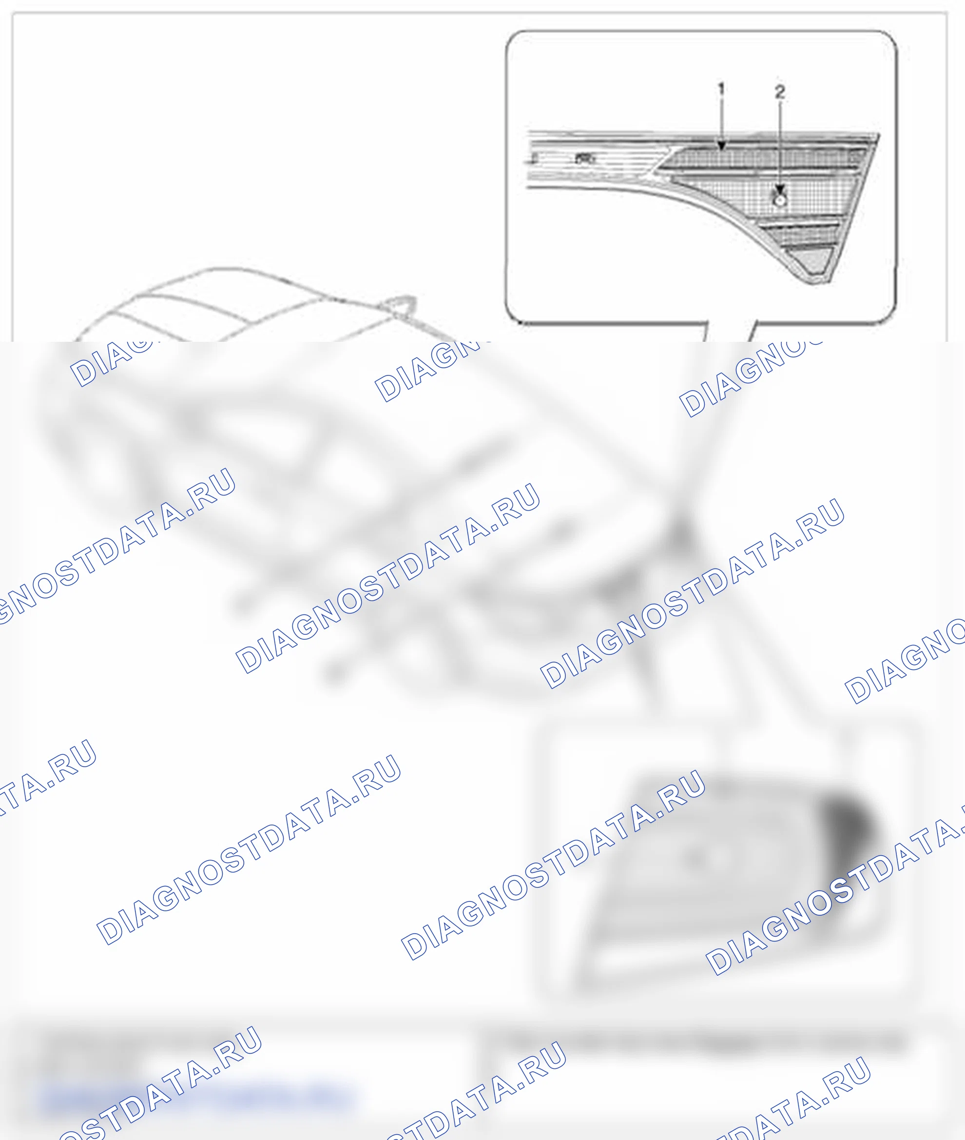 Рис. 2: Расположение компонентов (2). Hyundai Azera II