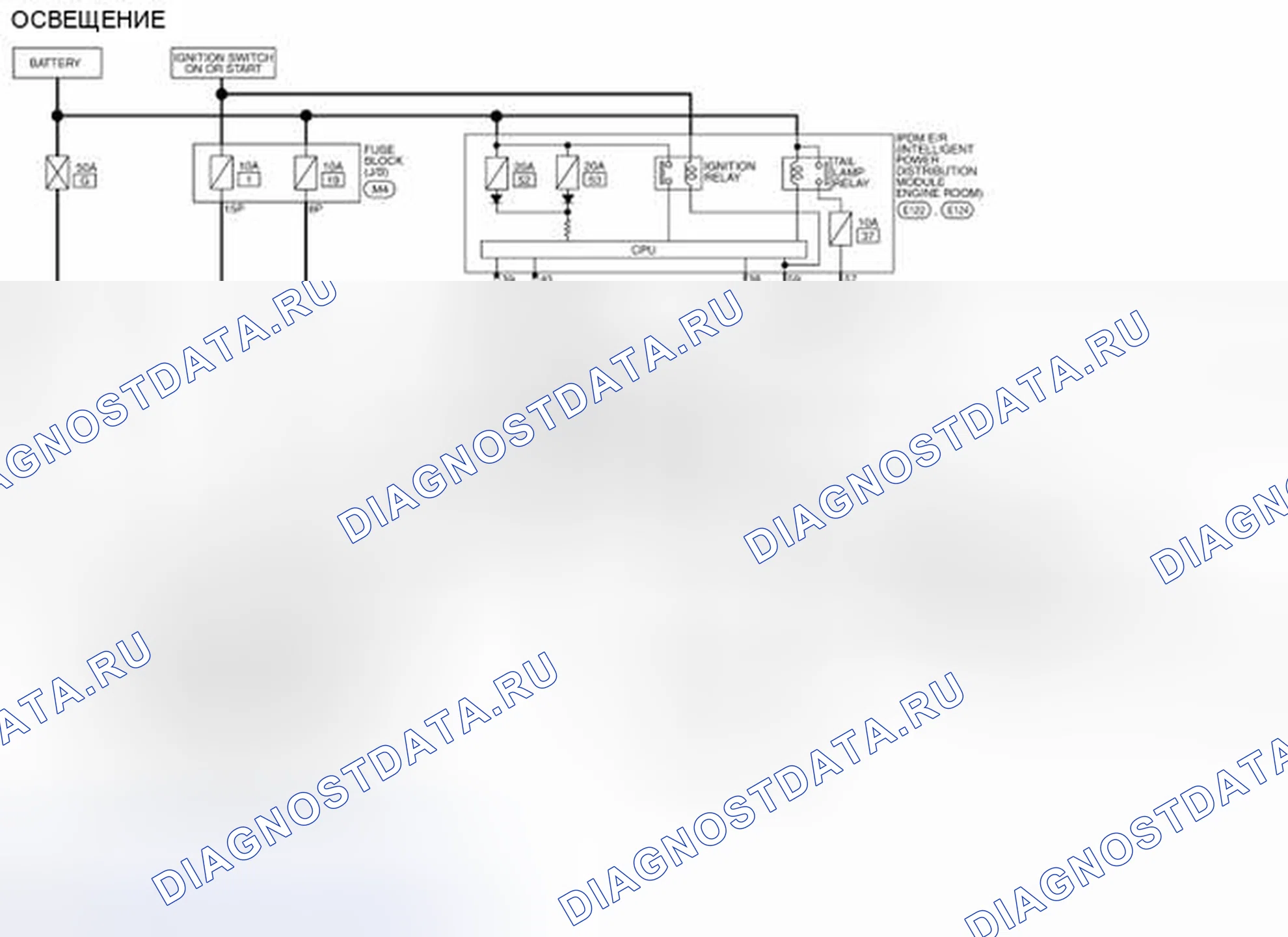 Рис. 27: электросхема. Nissan Pathfinder III рестайлинг