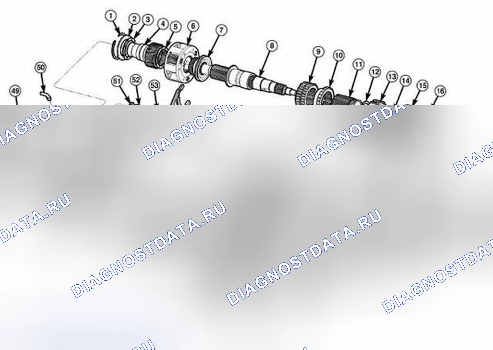 Рис. 8: ОПИСАНИЕ раздаточной коробки. Jeep Liberty II