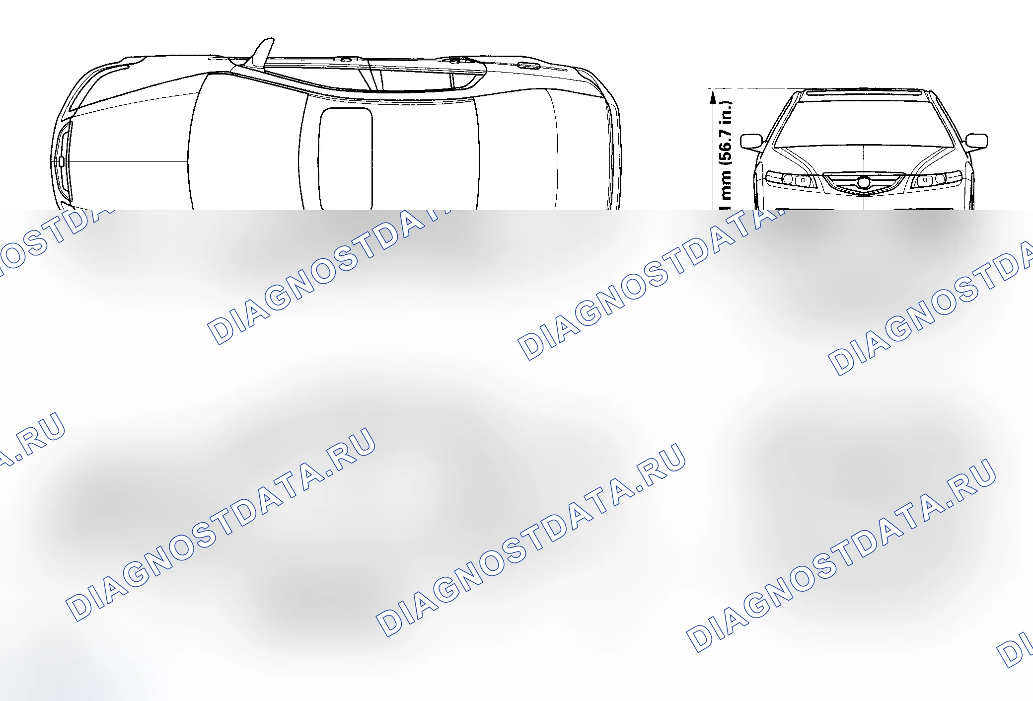 Рис. 2: Характеристики кузова. Acura TL III