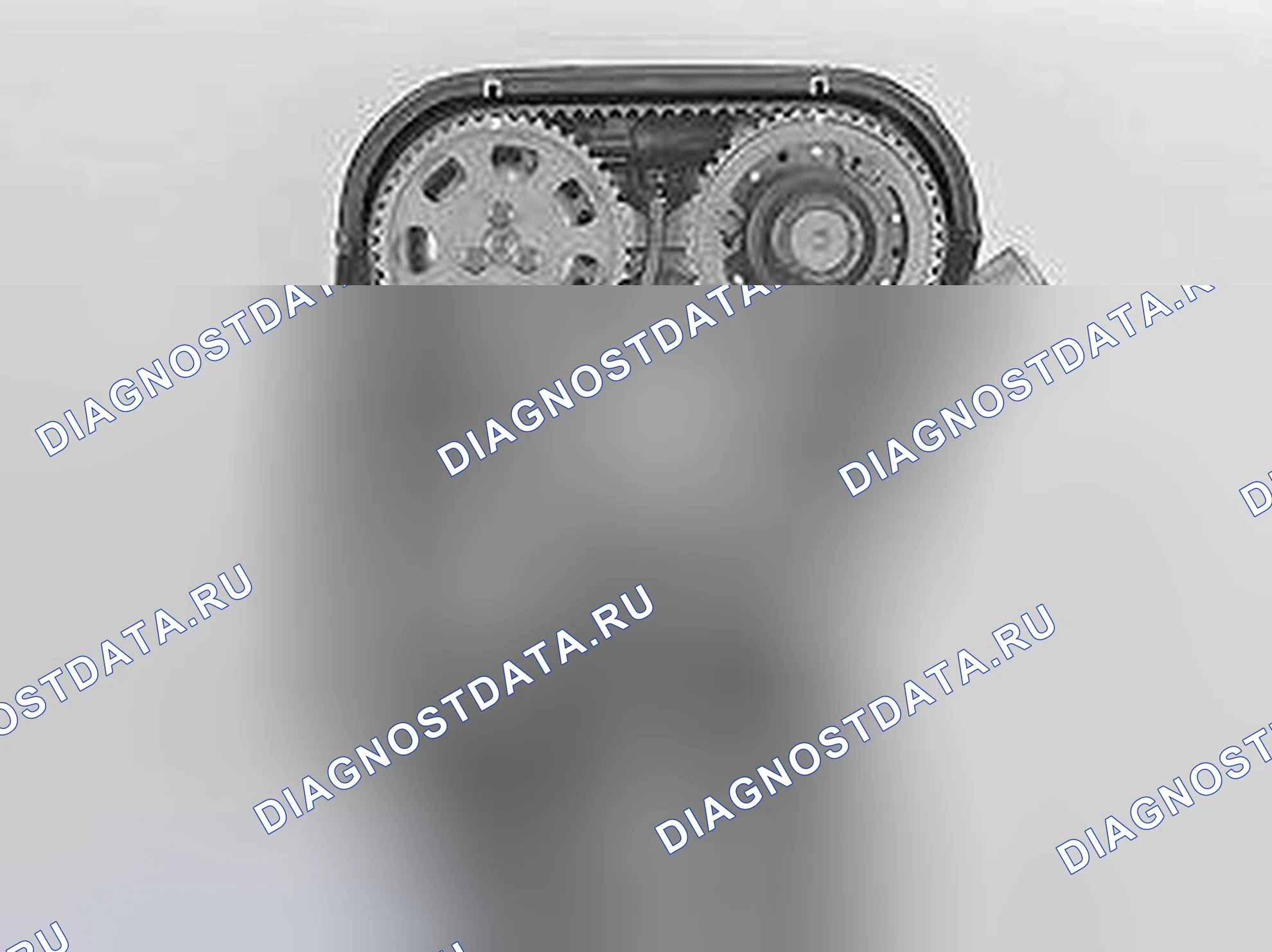 Рис. 401: Установка зубчатого ремня. Volvo S80 I рестайлинг