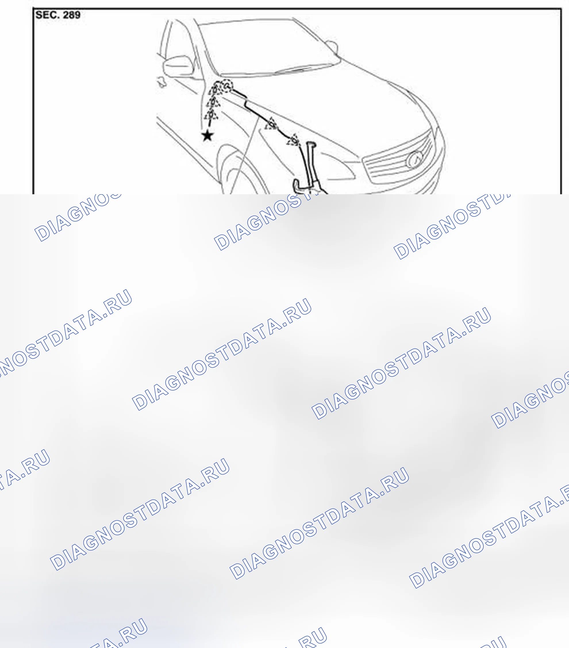 Рис. 36: Компоновка гидравлической системы. Infiniti EX35 I