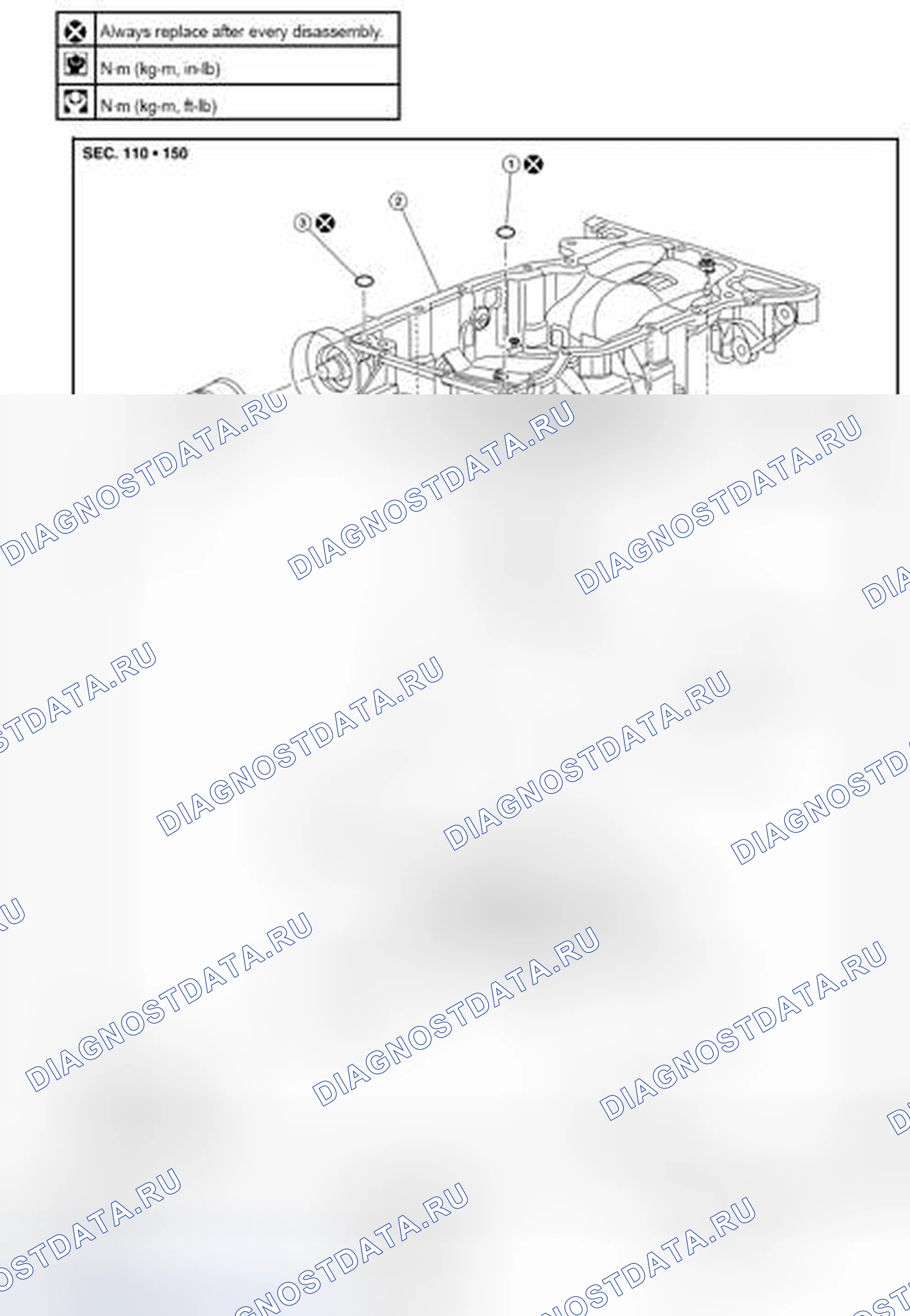 Рис. 431: Разнесенный вид. Nissan Pathfinder IV рестайлинг