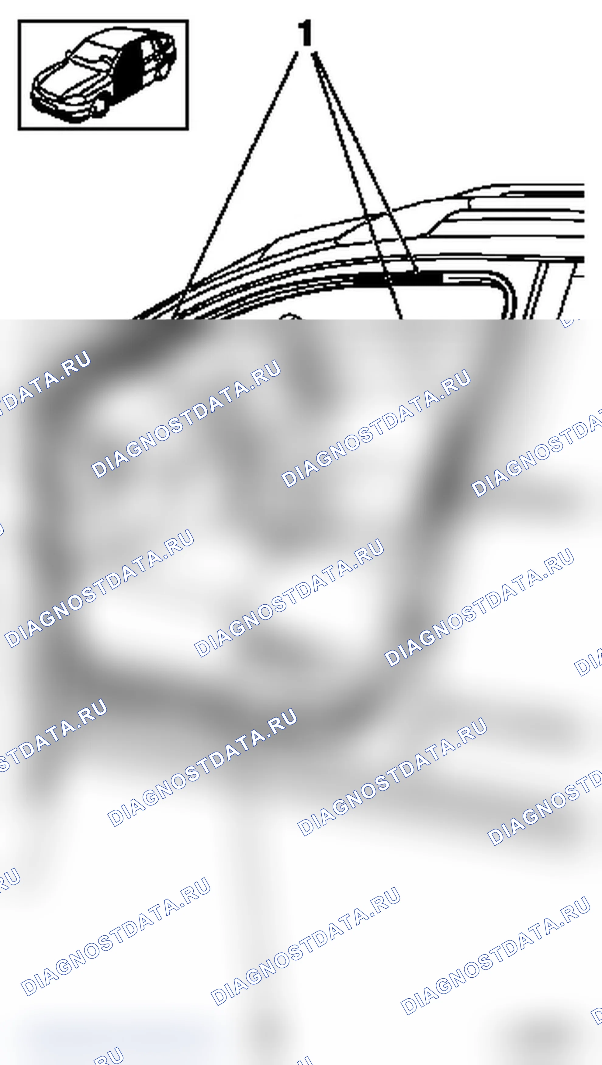Демонтаж и установка уплотнения передней двери (модель F08, F35, F48, F69, F70). Opel Astra G
