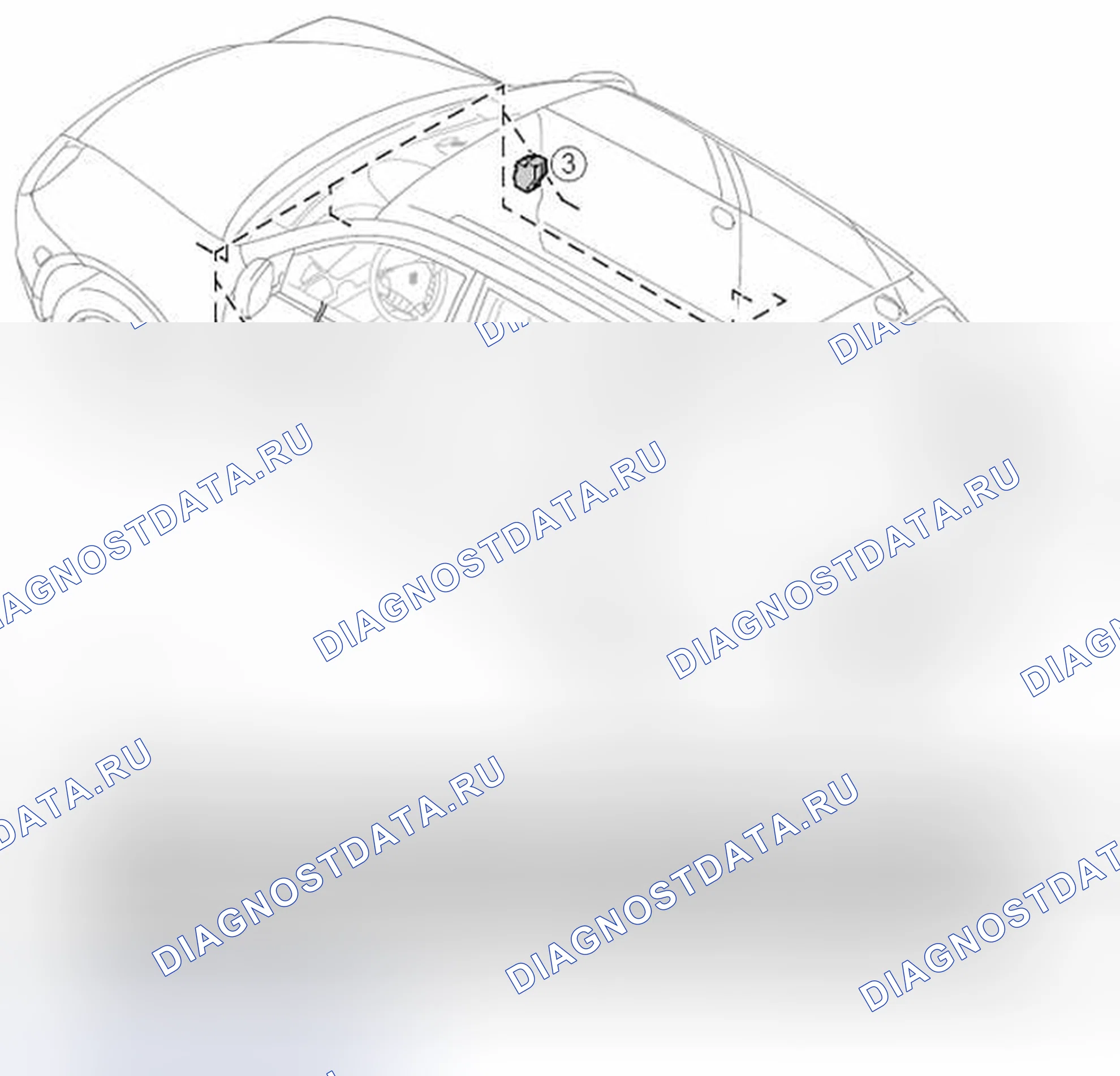Рис. 2: Компоновка компонентов сцепки прицепа. Porsche Cayenne S I