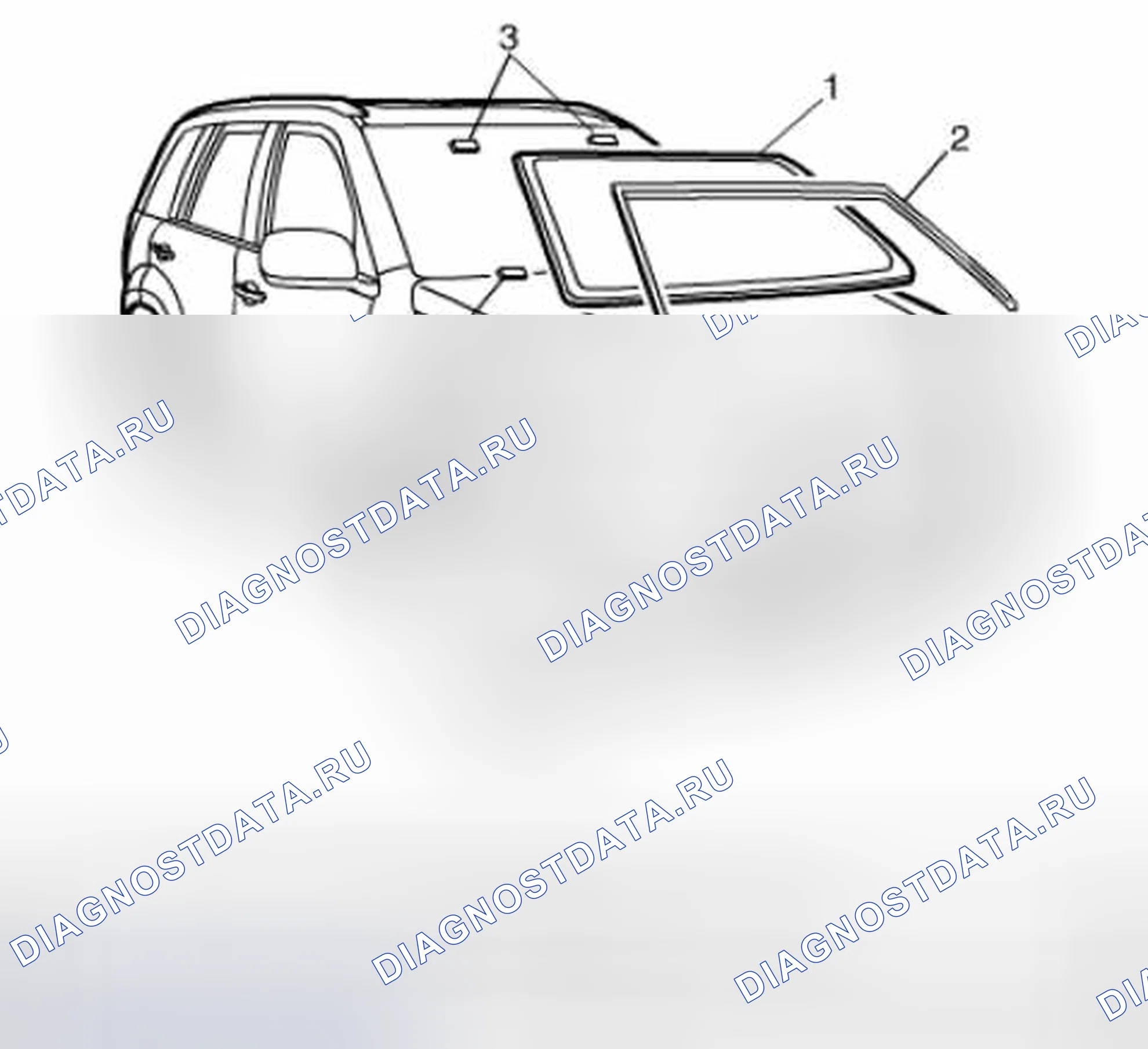 Рис. 58: Конструкция лобового стекла. Suzuki Grand Vitara II рестайлинг 2