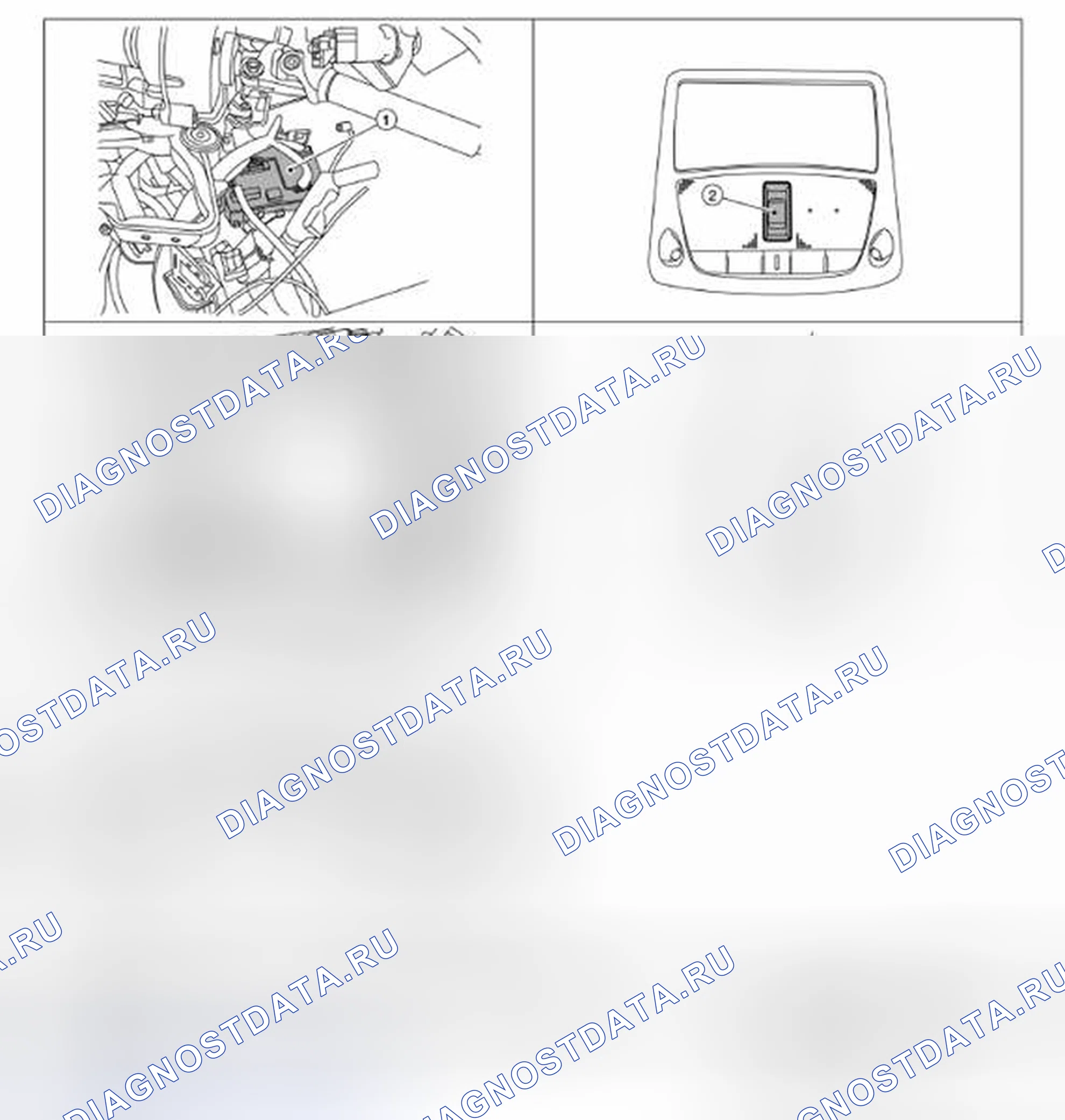 Рис. 164: MOONROOF: Расположение компонентов. Nissan Sentra B17 рестайлинг