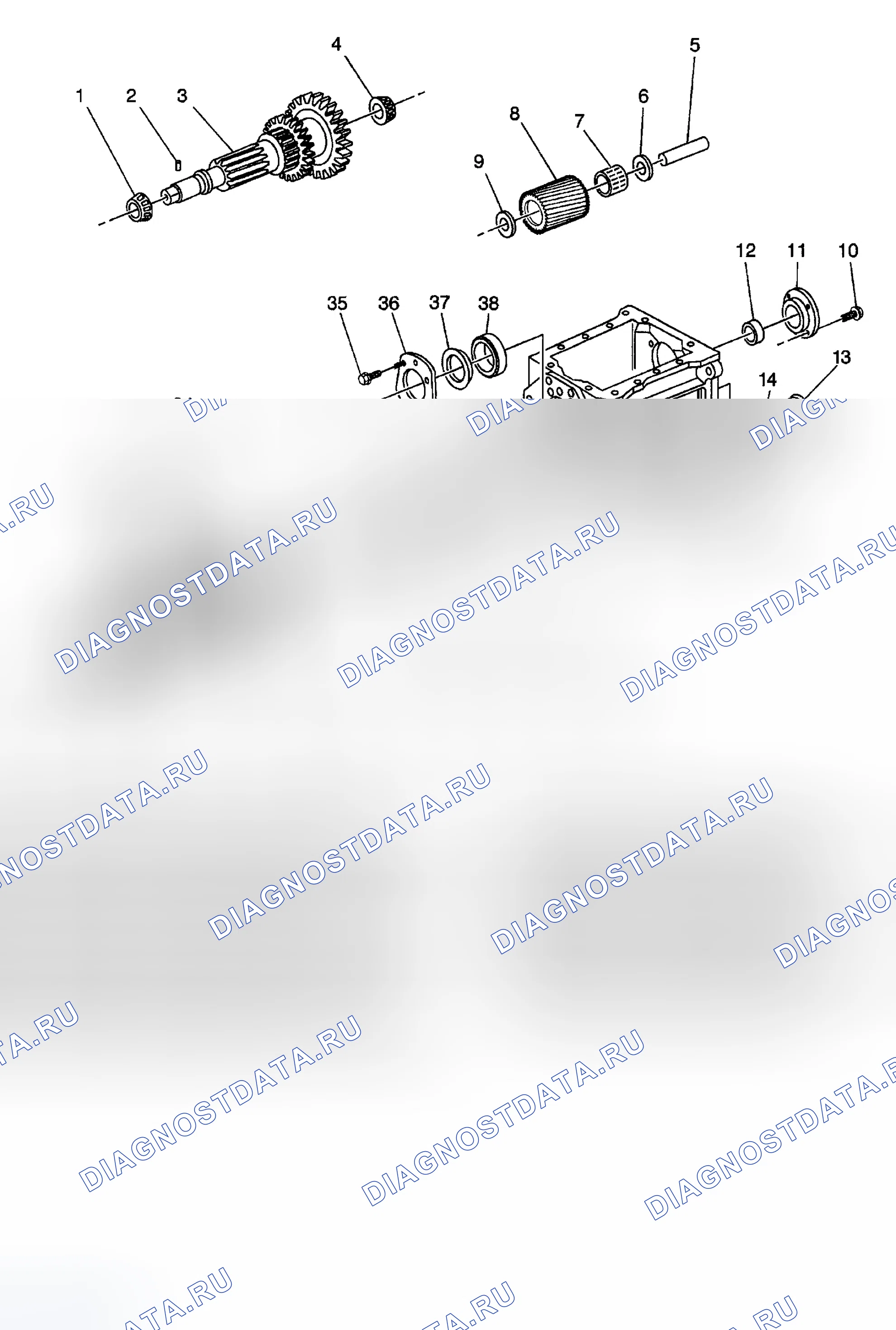 Рис. 118: Виды в разобранном виде. Chevrolet Silverado 2500 