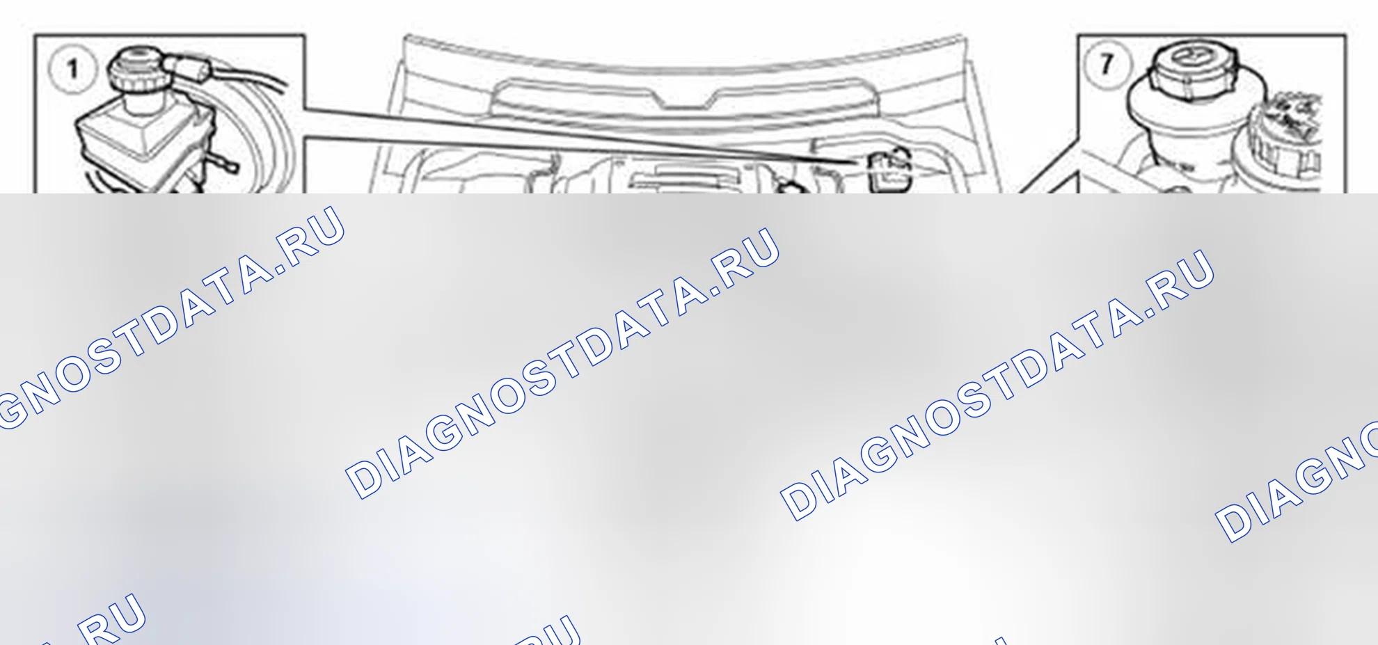 Рис. 1: ВИД КРЫШКИ - 4,4 Л И 4,2 Л С НАДДУВОМ. Land Rover Range Rover Sport I