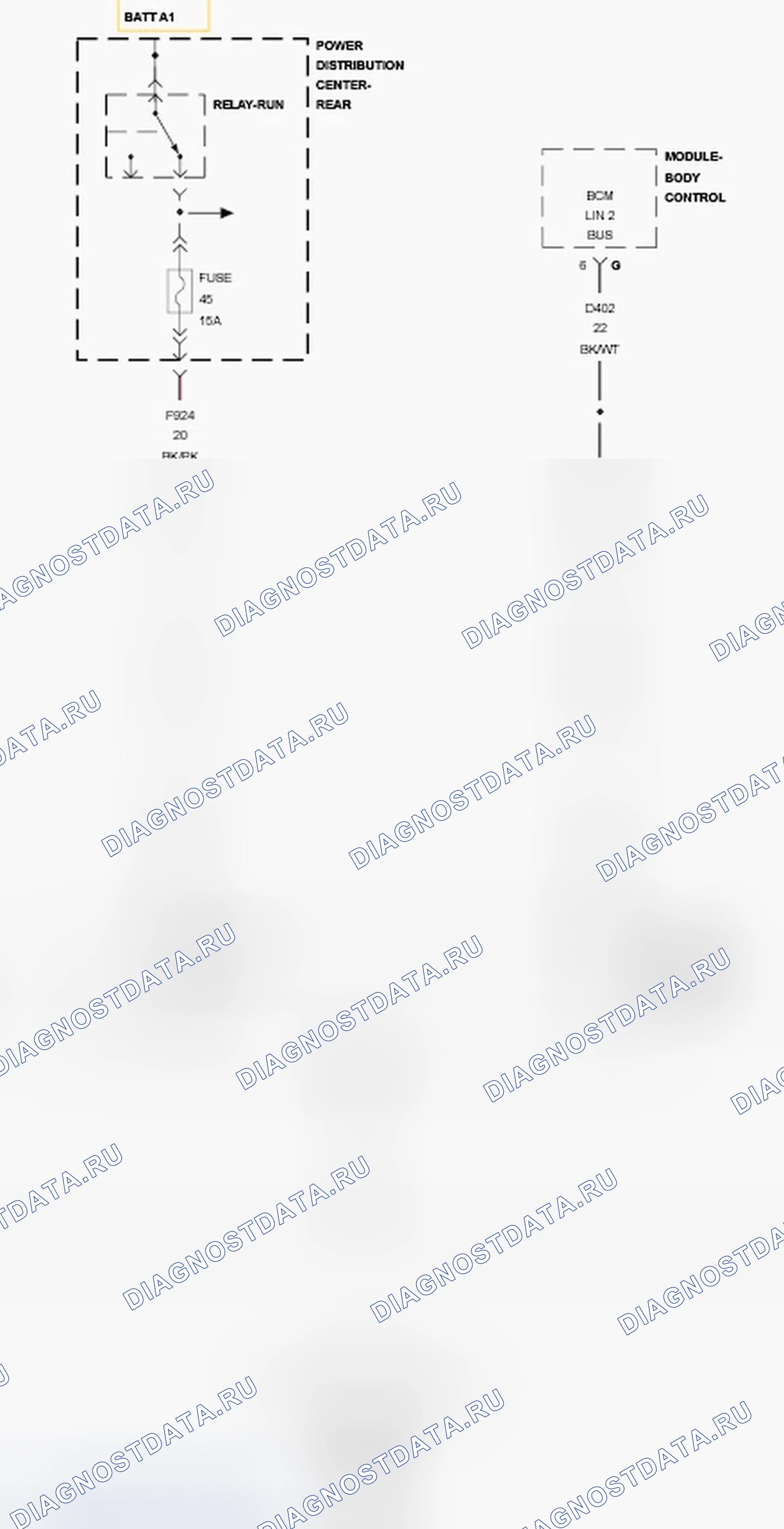 Рис. 452: U0241-00-ПОТЕРЯ СВЯЗИ С МОДУЛЕМ УПРАВЛЕНИЯ ФАРАМИ AUTO HIGHBEAM (Ahbm). Dodge Charger VI
