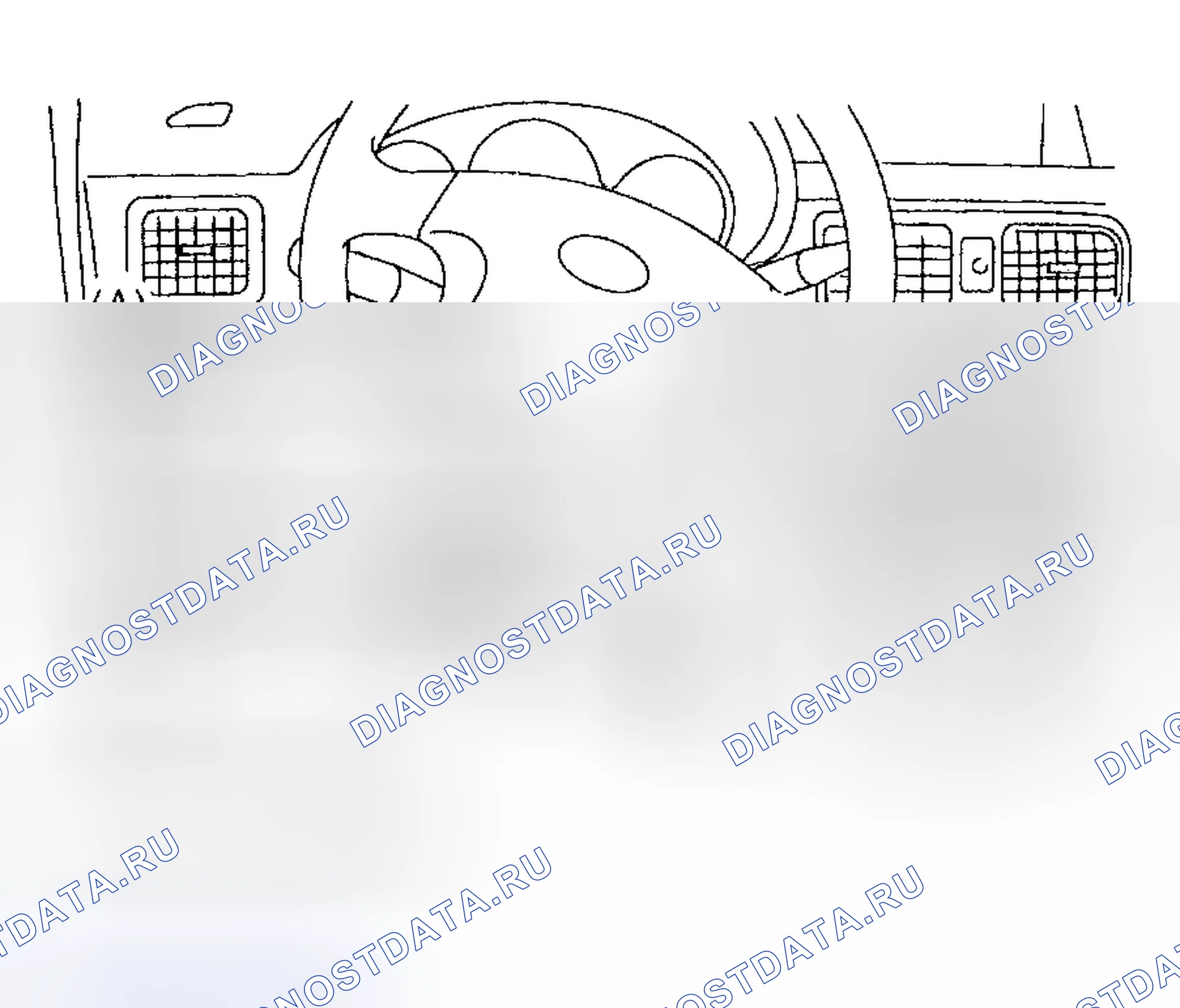 Рис. 95: ДЕМОНТАЖ ТОЛЬКО ПРИБОРНОЙ ПАНЕЛИ. Subaru Forester SG