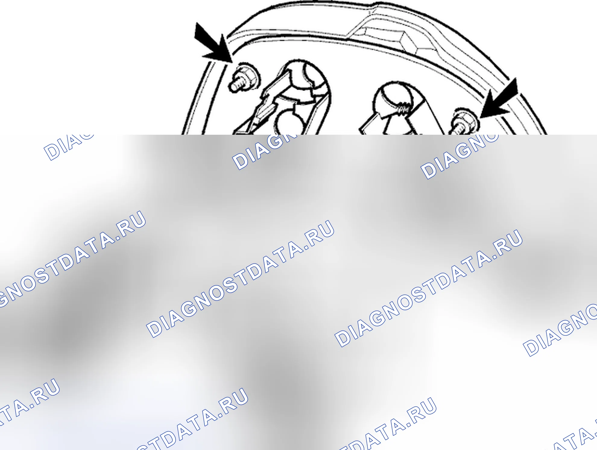 Рис. 29: Положение ламп в блоке задних фонарей. Volvo S40 I рестайлинг