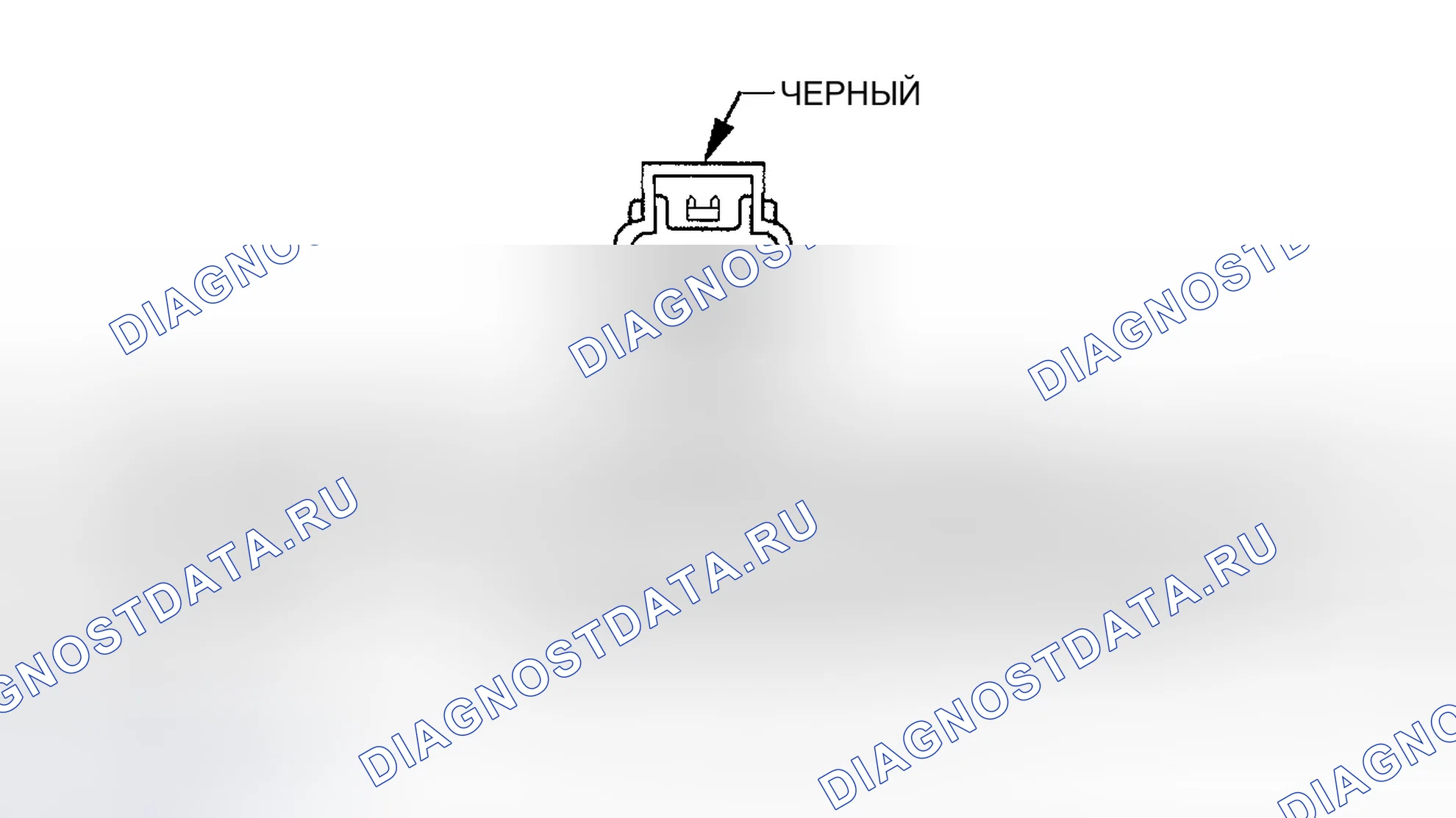 Рис. 334: ВИД С ТОРЦА РАЗЪЕМА ТОПЛИВНОЙ ФОРСУНКИ. Dodge Pickup R2500 