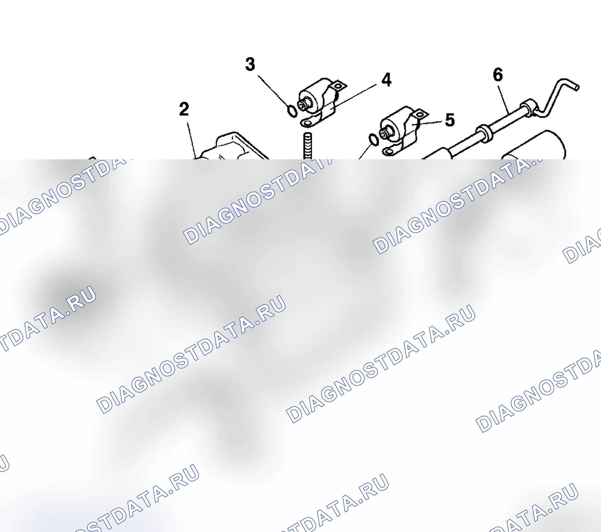 Расположение компонентов клапанной коробки и электромагнитов. Opel Agila B