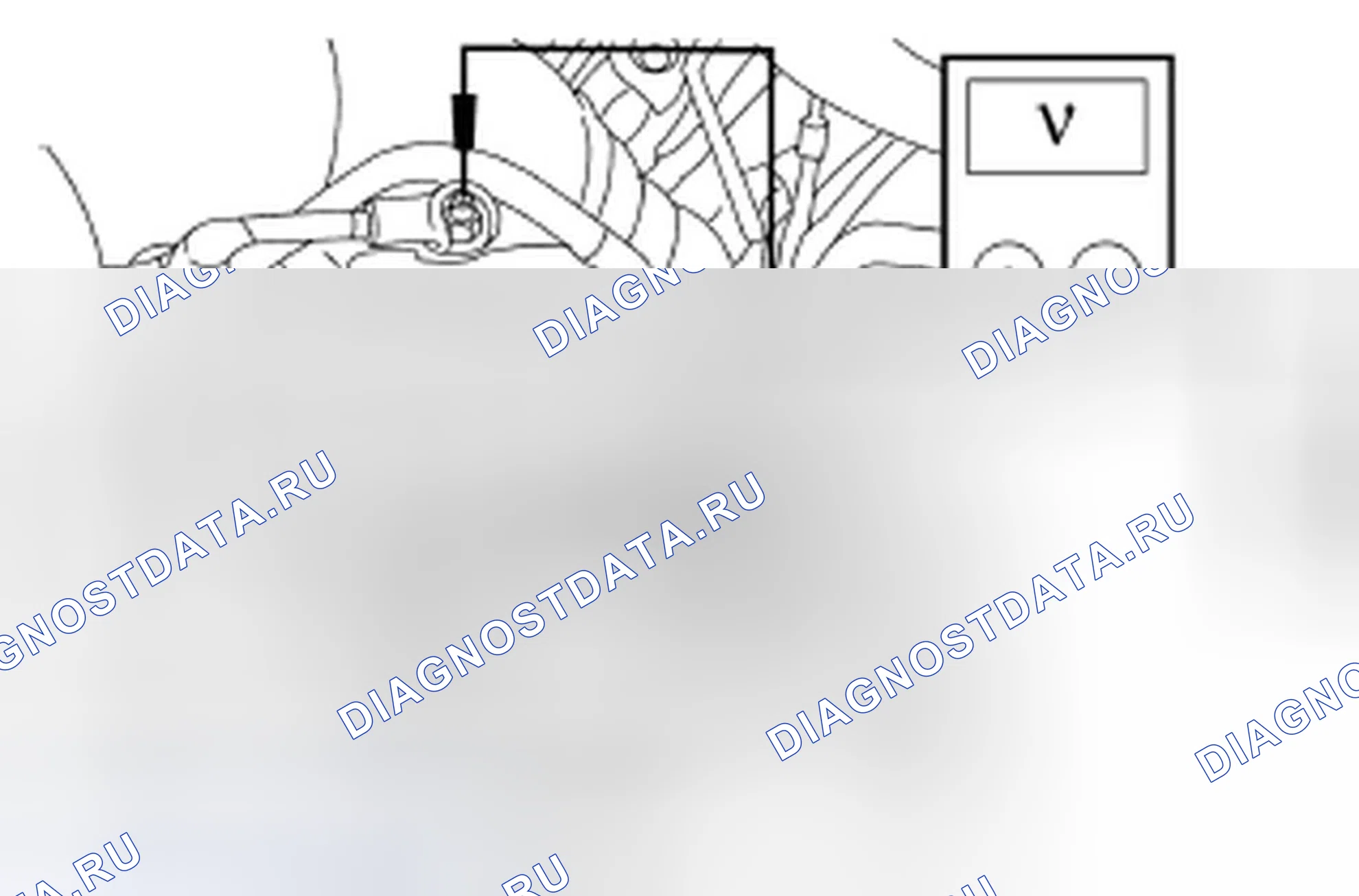 Рис. 4: диагностический тест B: расшифровка кода ошибки P0622 - ЦЕПЬ ПОЛЕВОГО ТЕРМИНАЛА ГЕНЕРАТОРА (ИНДИКАТОР ПРЕДУПРЕЖДЕНИЯ СИСТЕМЫ ЗАРЯДКИ ВКЛЮЧЕН). Ford Freestyle I