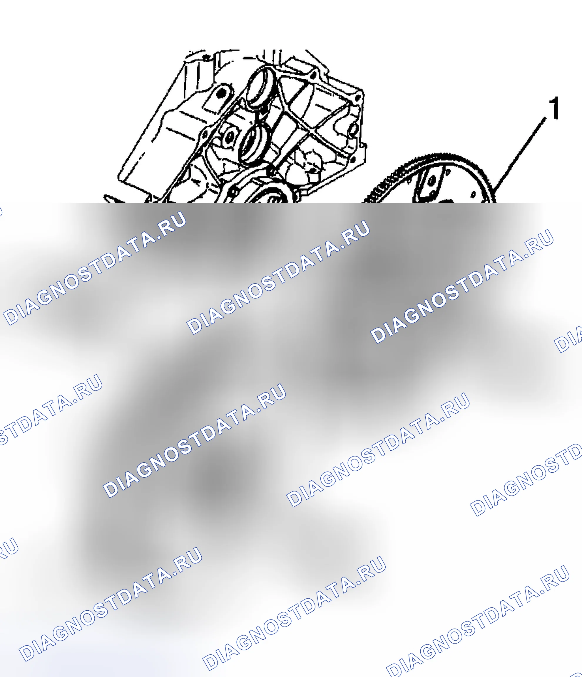 Рис. 431: Очистка и проверка маховика двигателя. GMC Sierra 2500 