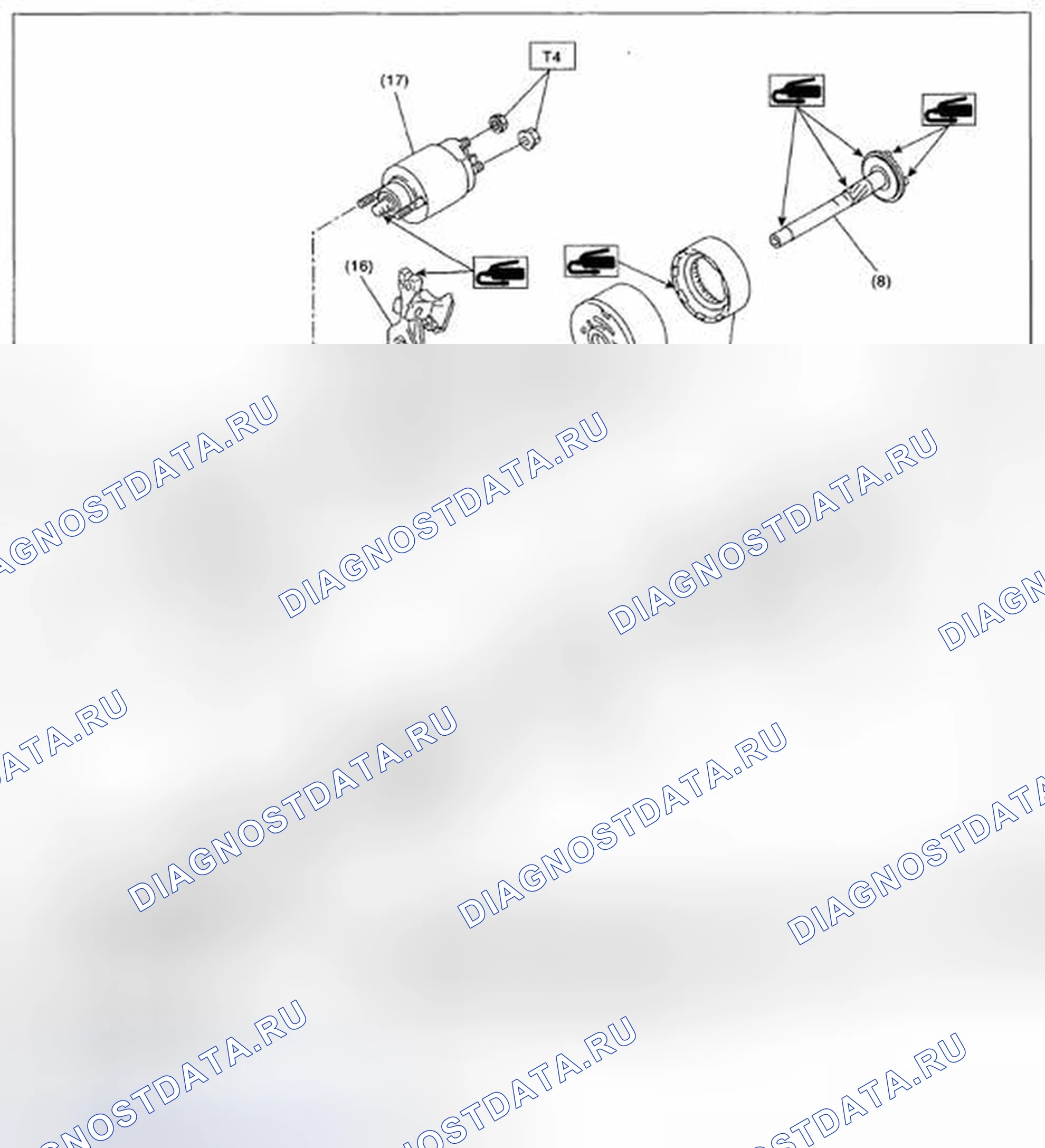 Рис. 1: СТАРТЕР. Subaru Impreza WRX GE рестайлинг
