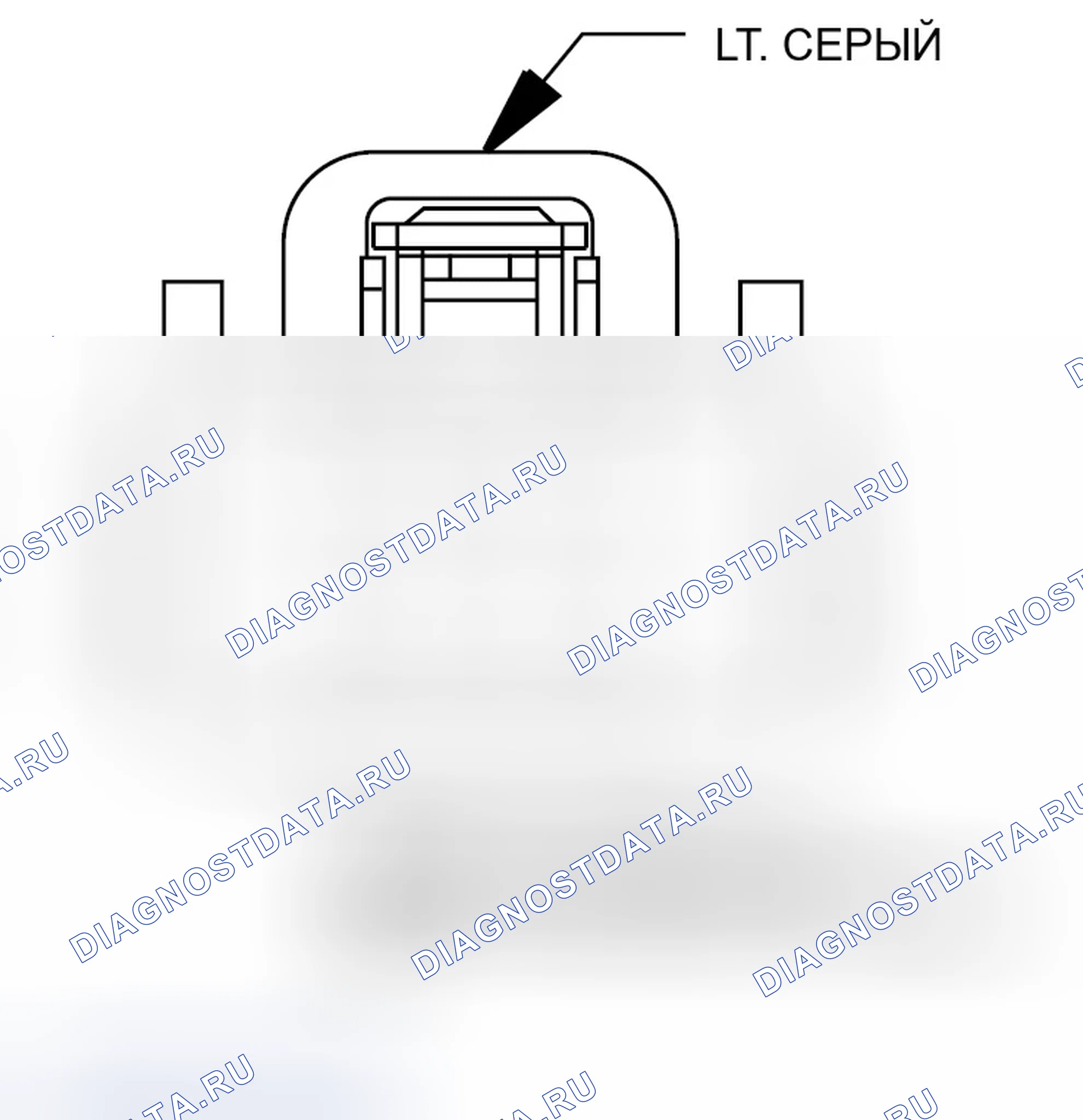 Рис. 175: Вид с торца разъема модуля Totally Integrated Питание (C10). Dodge Caliber I
