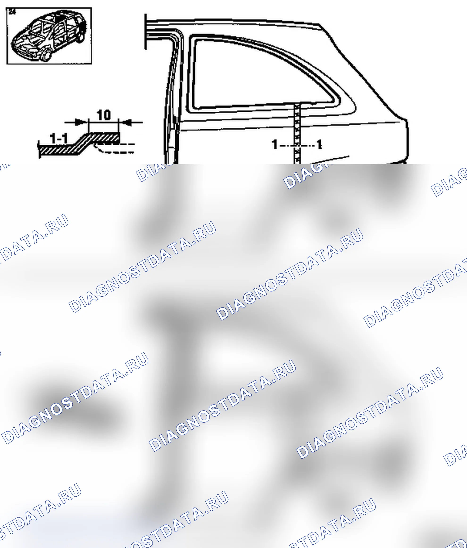 Замена боковой панели (частичная замена) - модели F 08, F 08 & W5L. Opel Corsa C