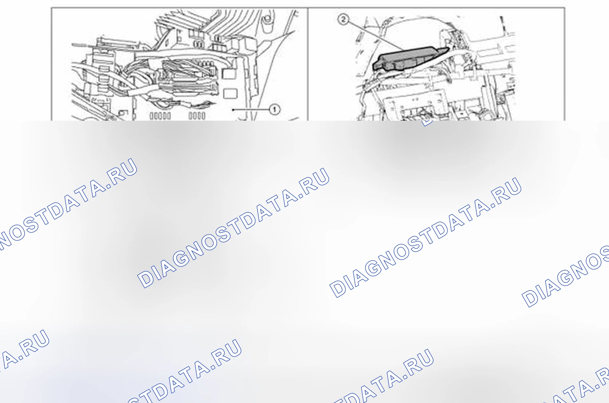 Рис. 228: Расположение компонентов. Nissan Altima L32 рестайлинг