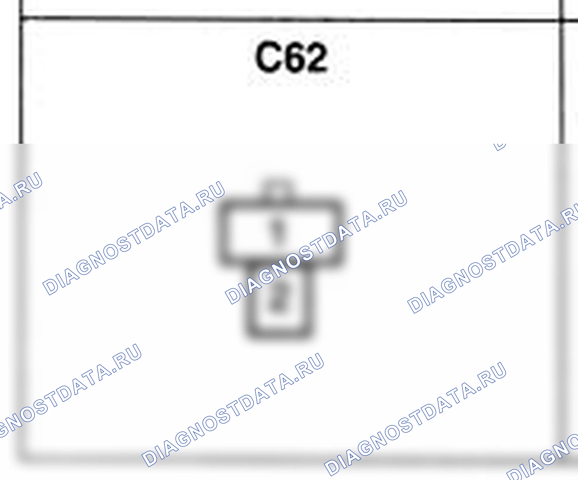 Распиновка разъёма C62 — жгута управления. Hyundai H-1 A1