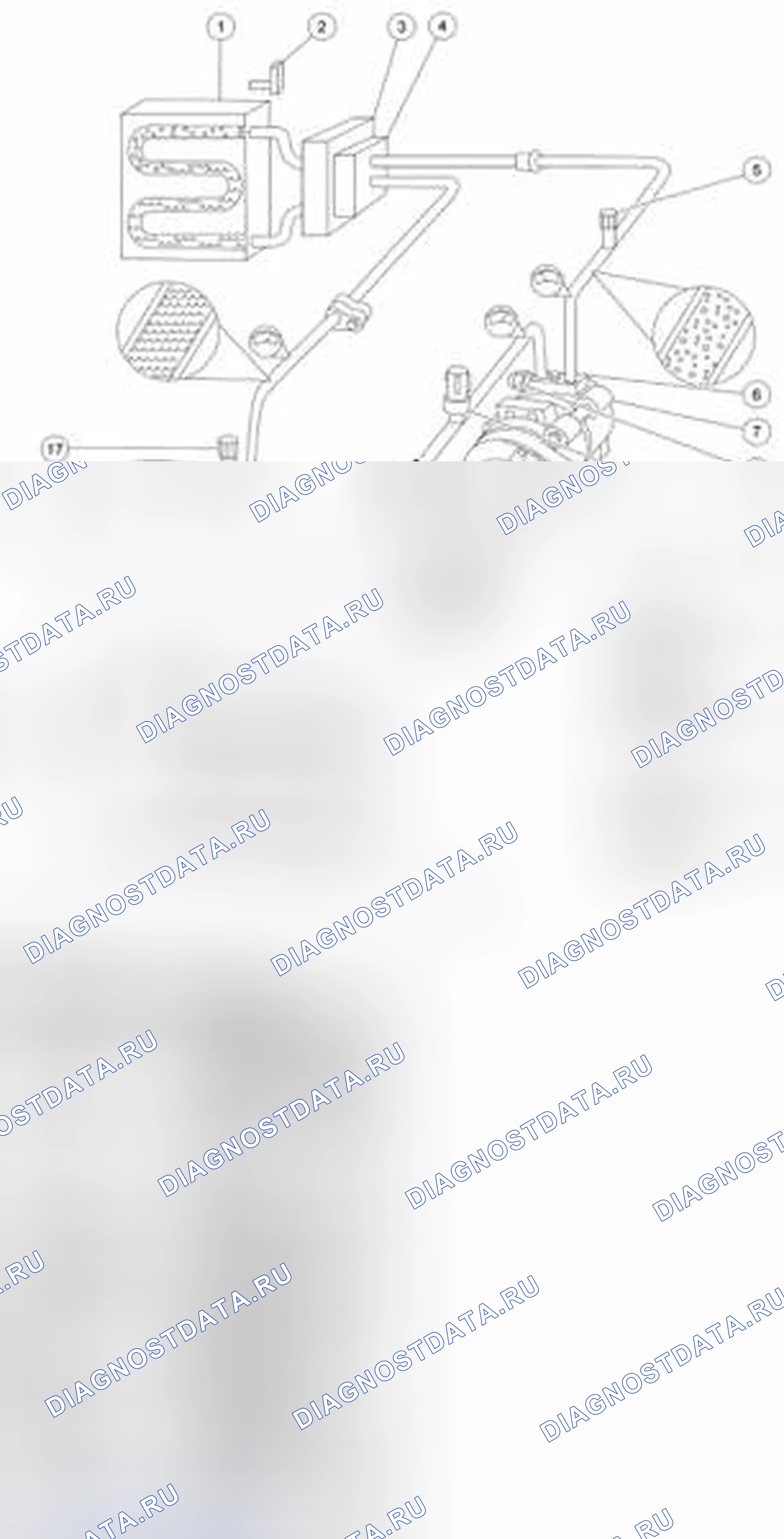 Рис. 266: Холодильный цикл. Ford Freestyle I