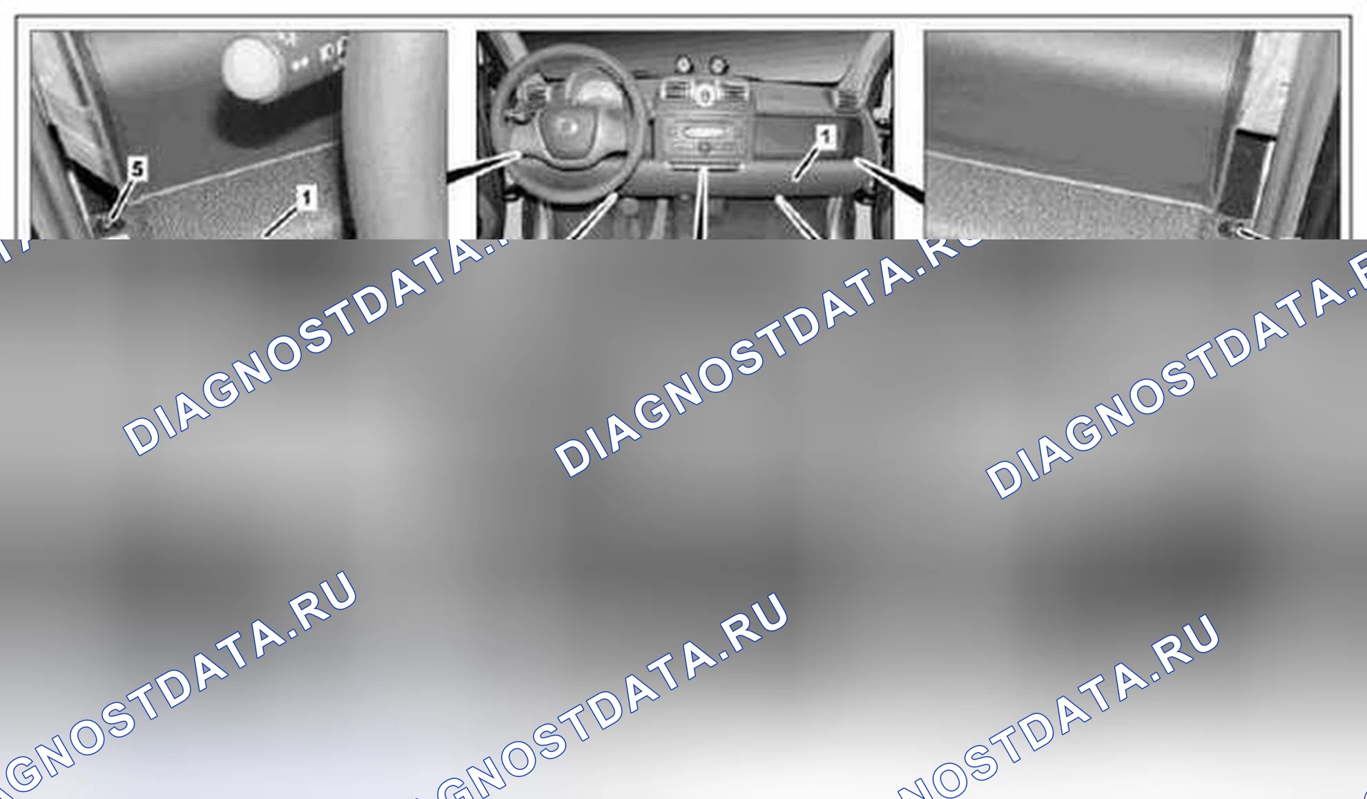 Рис. 10: Демонтаж / монтаж нижней секции приборной панели - AR68.10-P-xtigx1 1040MCU. Kia Soul I