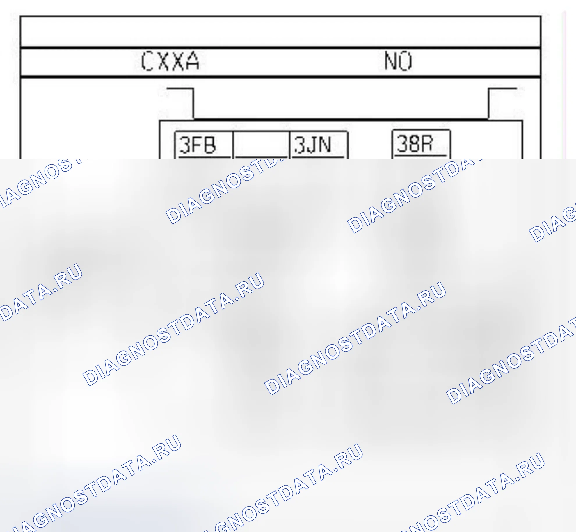 Распиновка разъёма 784 — Блок 2 управляющих реле. Renault Symbol I