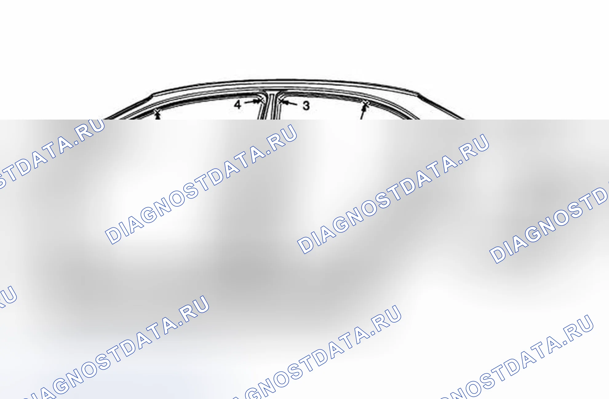 Рис. 5: Дверной проем рамы - передний (задний вырез). Chevrolet Aveo I рестайлинг